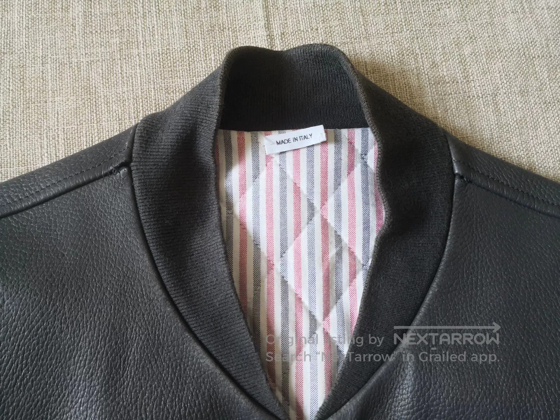 Thom Browne Thom Browne Leather Pilot Jacket. Size US M / EU 48-50 / 2 - 7 Thumbnail