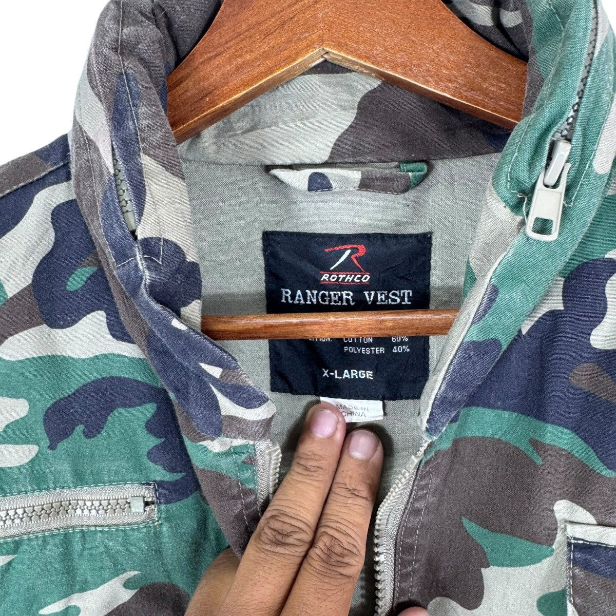 Vintage VINTAGE RANGER VEST TACTICAL CAMOUFLAGE VEST JACKET Size US XL / EU 56 / 4 - 7 Thumbnail
