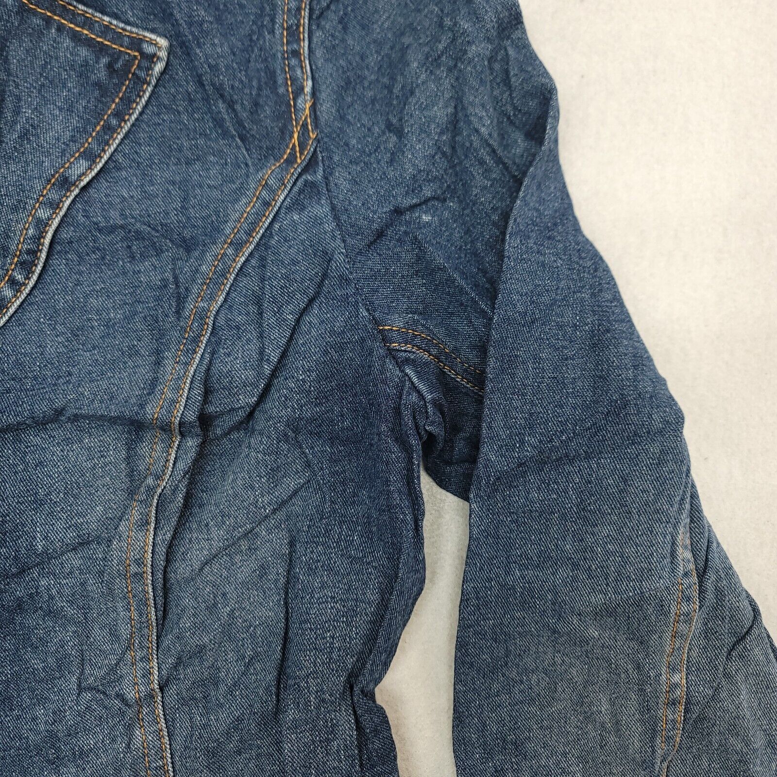 Willi Smith Willi Smith Button Up Denim Jean Jacket Womens Size M Blue Size M / US 6-8 / IT 42-44 - 5 Thumbnail