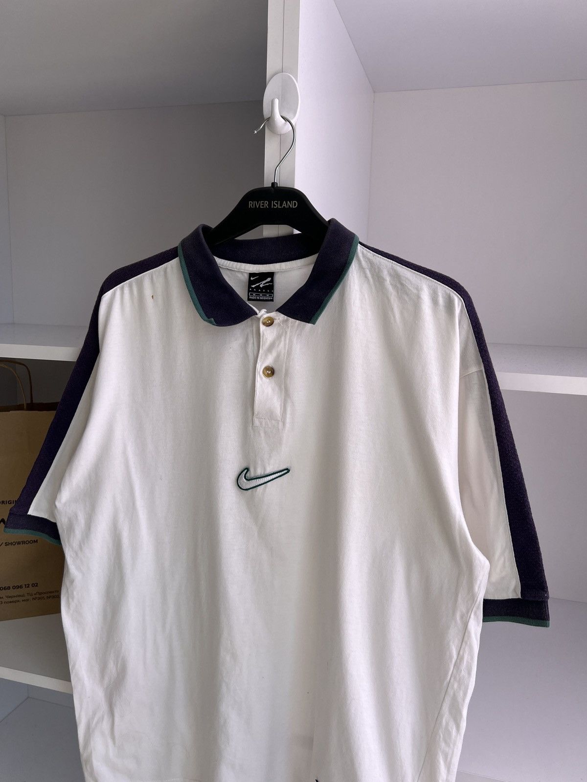 Nike × Vintage Vintage Nike Agassi 90s Polo Swoosh T-Shirt Size US M / EU 48-50 / 2 - 6 Thumbnail