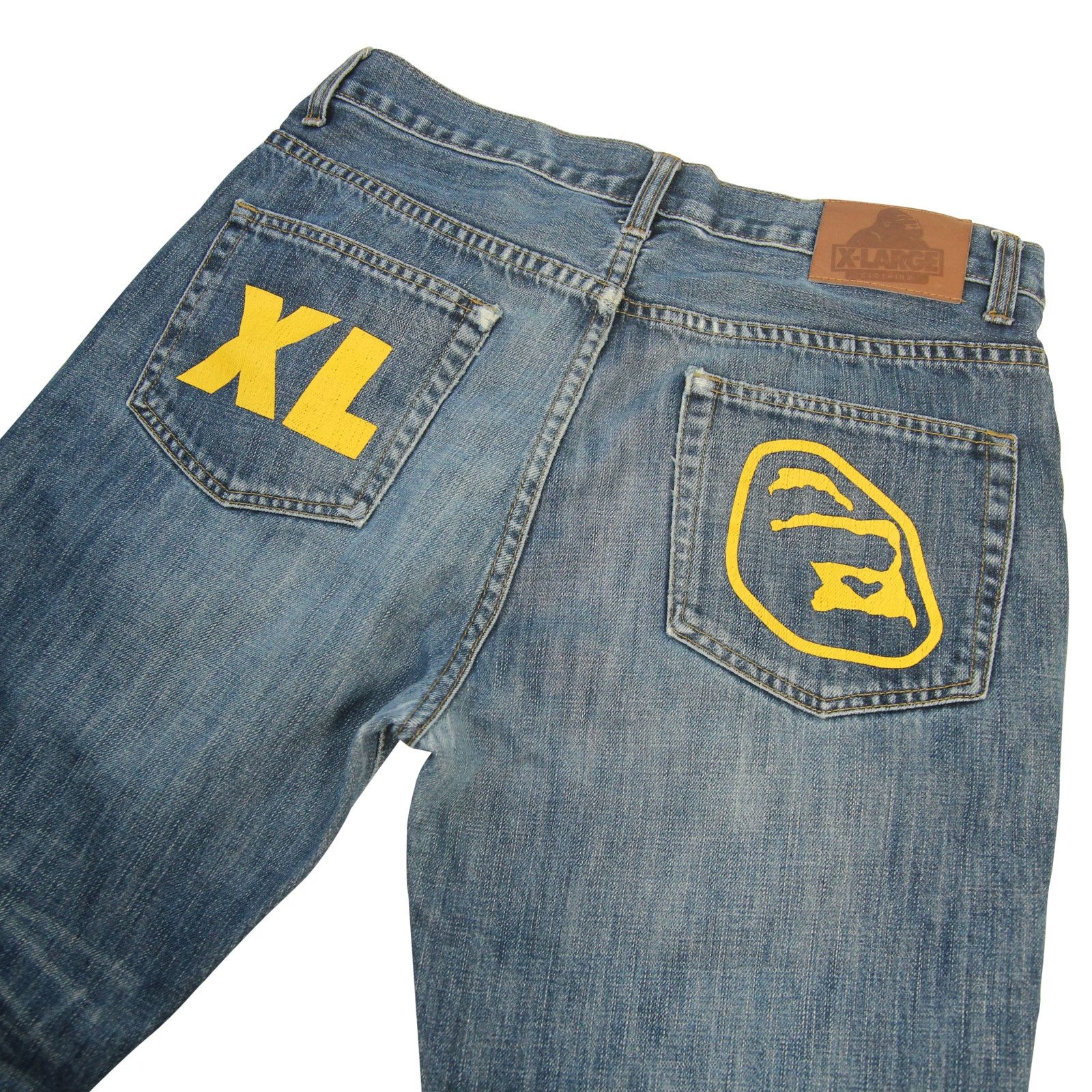Vintage × Xlarge Vintage XLarge Pocket Spellout Jeans Size US 34 / EU 50 - 9 Thumbnail