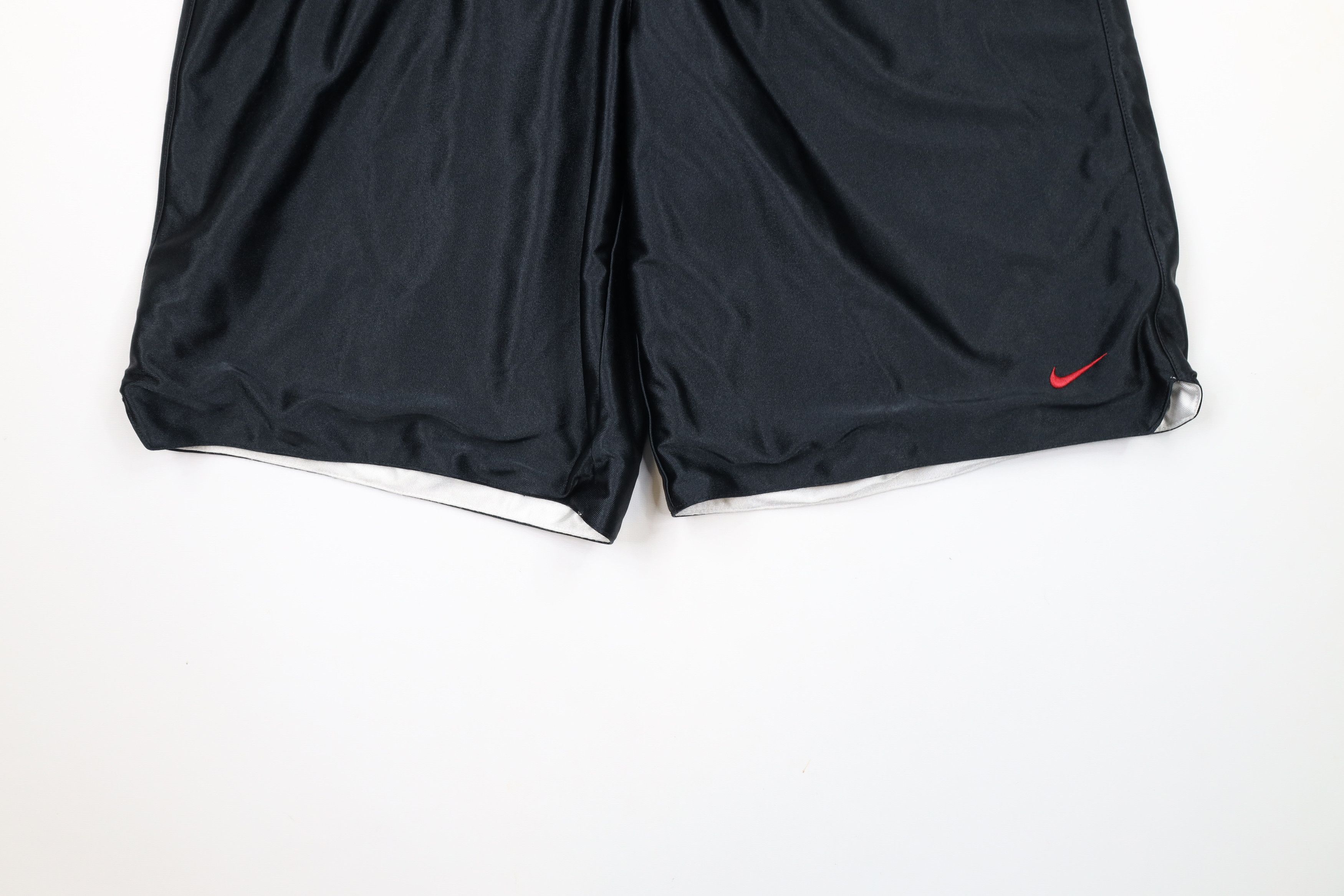 Nike × Vintage Vintage 90s Nike Mini Swoosh Reversible Basketball Shorts Size US 34 / EU 50 - 13 Thumbnail