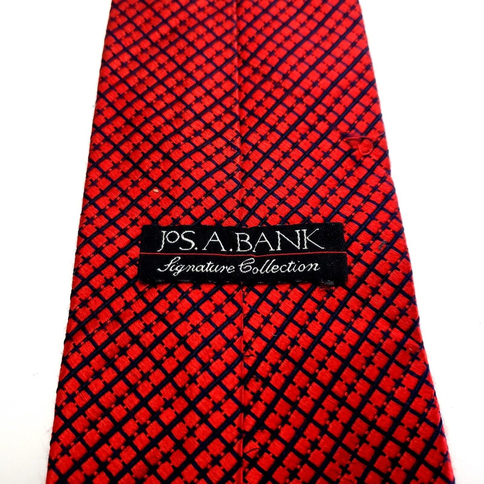 Jos. A. Bank Jos A Bank Signature Collection Silk Tie Woven Red Black Che Size ONE SIZE - 3 Thumbnail