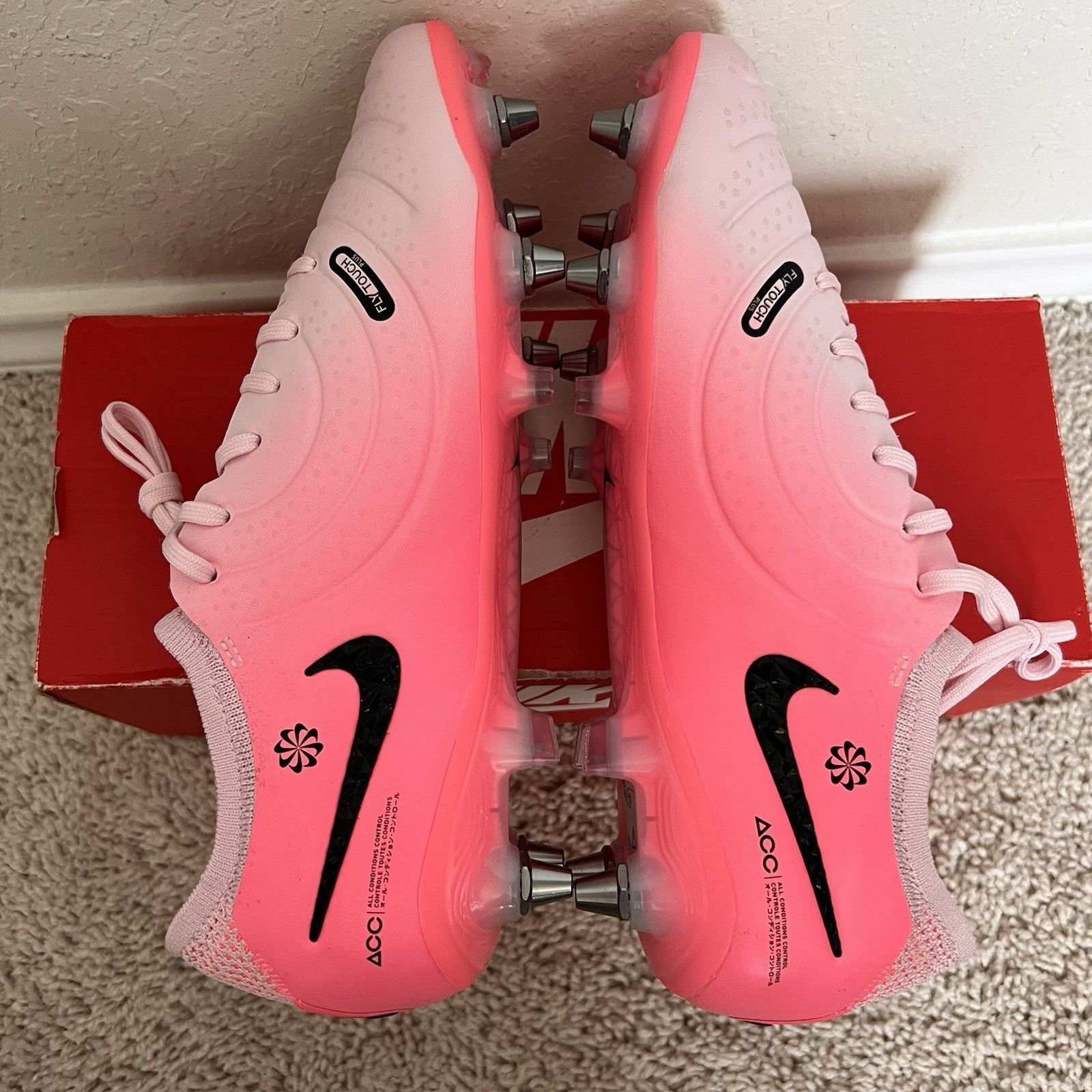 Nike Nike Legend 10 Elite SG Pro ACC Size 7 Pink Cleats New Size US 7 / EU 40 - 6 Thumbnail