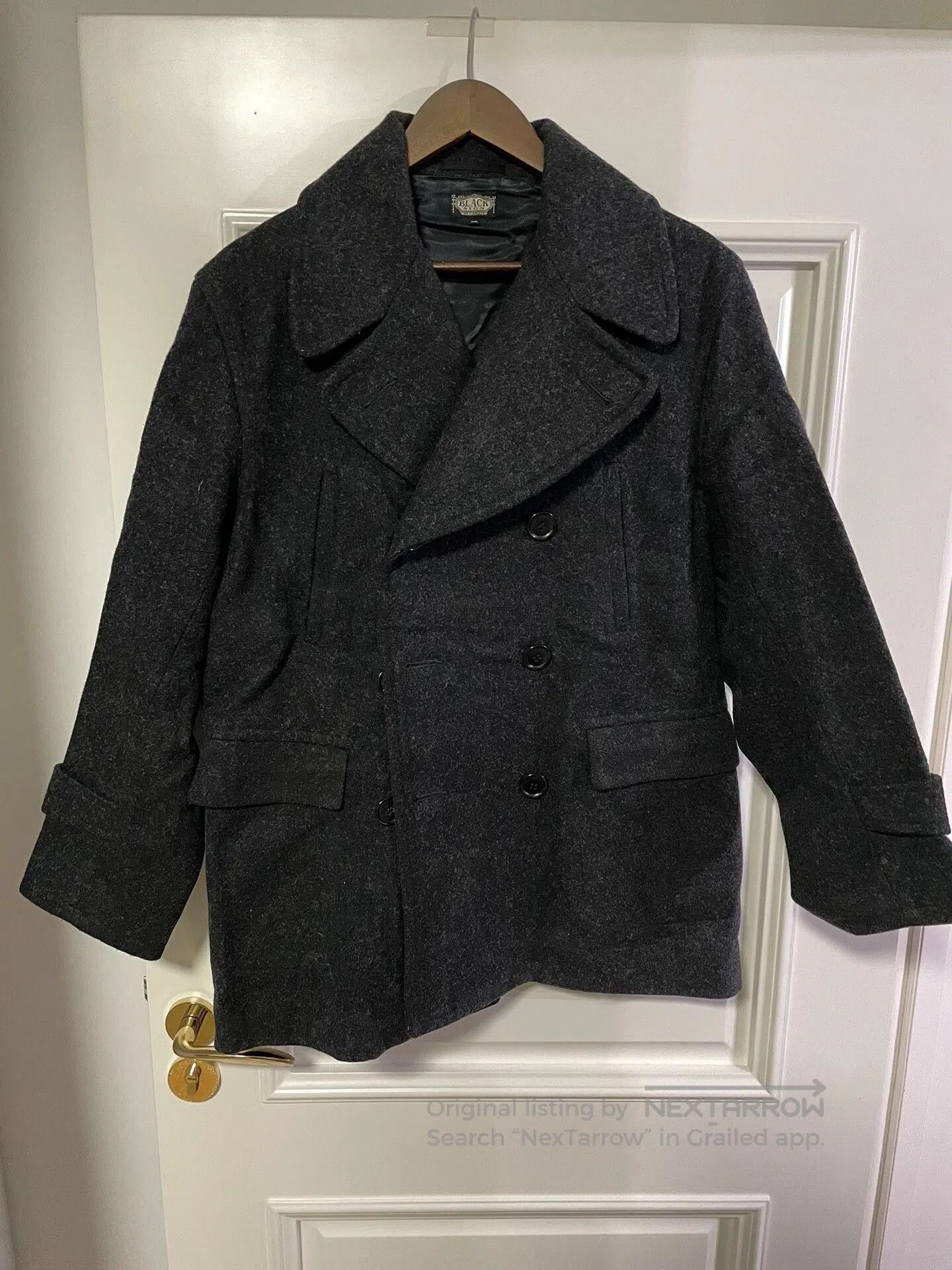 BLACK SIGN Black Sign Vintage Wool Coat. Size US L / EU 52-54 / 3 - 1 Thumbnail