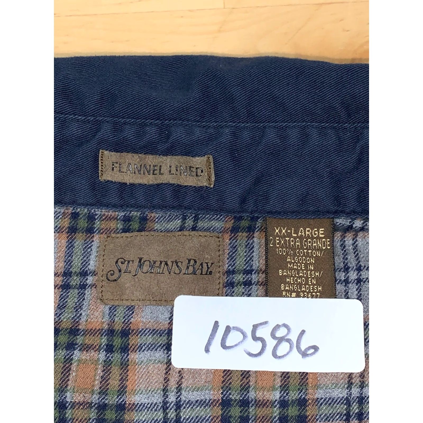 Vintage St John Bays Shirt Jacket Shacket Mens 2XL Blue Button Up Lined Flannel 10586 Size US XXL / EU 58 / 5 - 2 Thumbnail