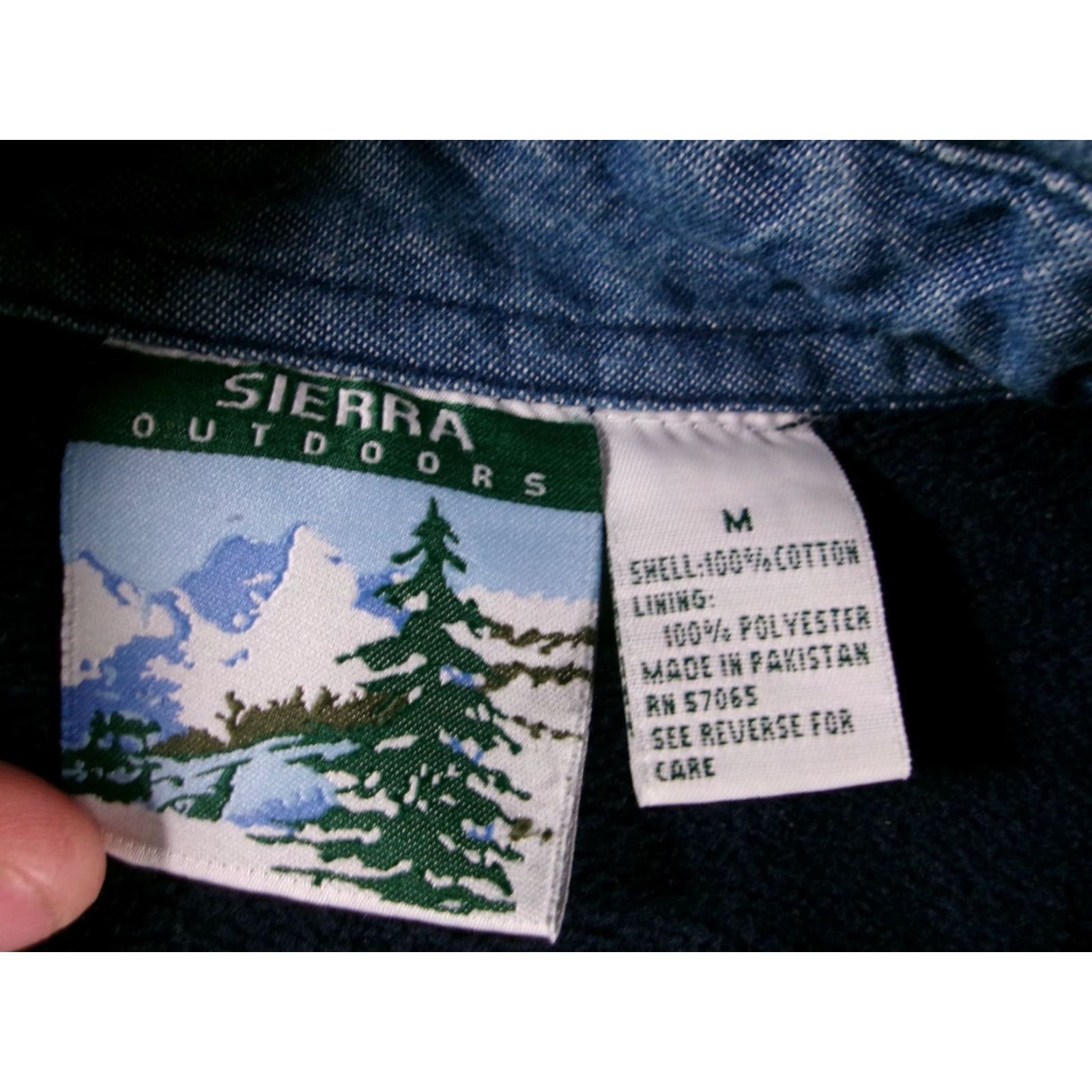 Denime Sierra Outdoors Shacket Men M Blue Denim Fleece Lined Workwear Heavyweight Jacket Size US M / EU 48-50 / 2 - 7 Thumbnail