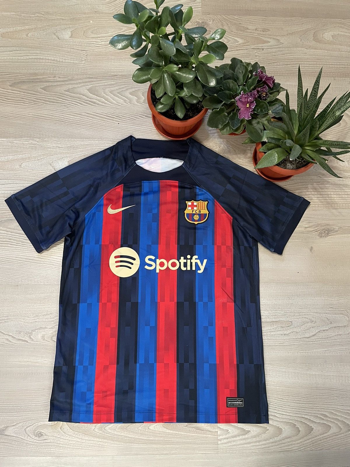 Pre-owned F C Barcelona X Nike F.c Barcelona 2022 Soccer Jersey In Blue/red