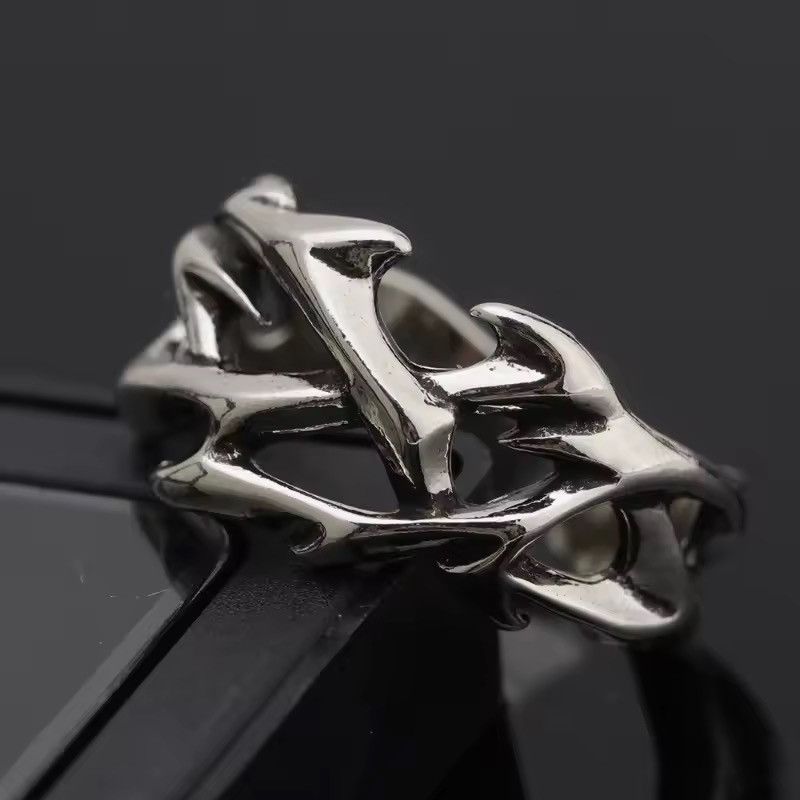 Jewelry Torn Ring - Cybercore Minimalist Adjustable Ring Size ONE SIZE - 4 Thumbnail