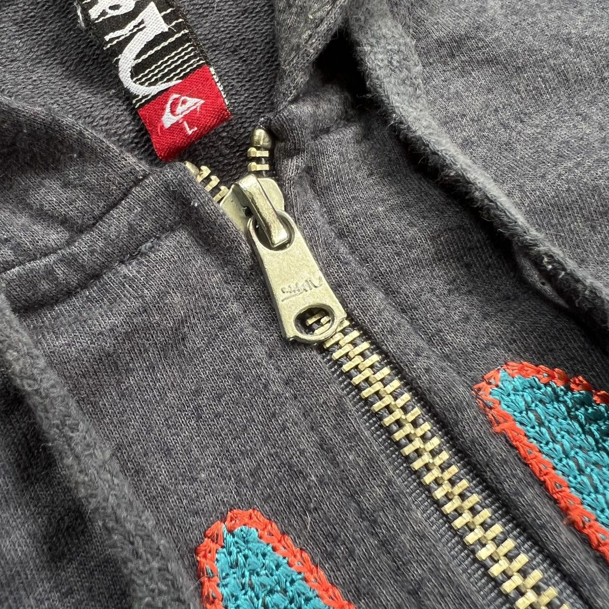 Quiksilver 2000s Quicksilver Embroidery Zip Hoodie Size US L / EU 52-54 / 3 - 6 Thumbnail