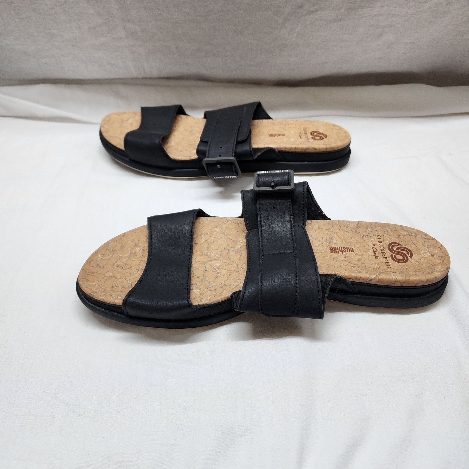 Clarks Clark's Cloudsteppers Cork Soles sandals shoes size 10 b34 Size US 10 / IT 40 - 3 Thumbnail