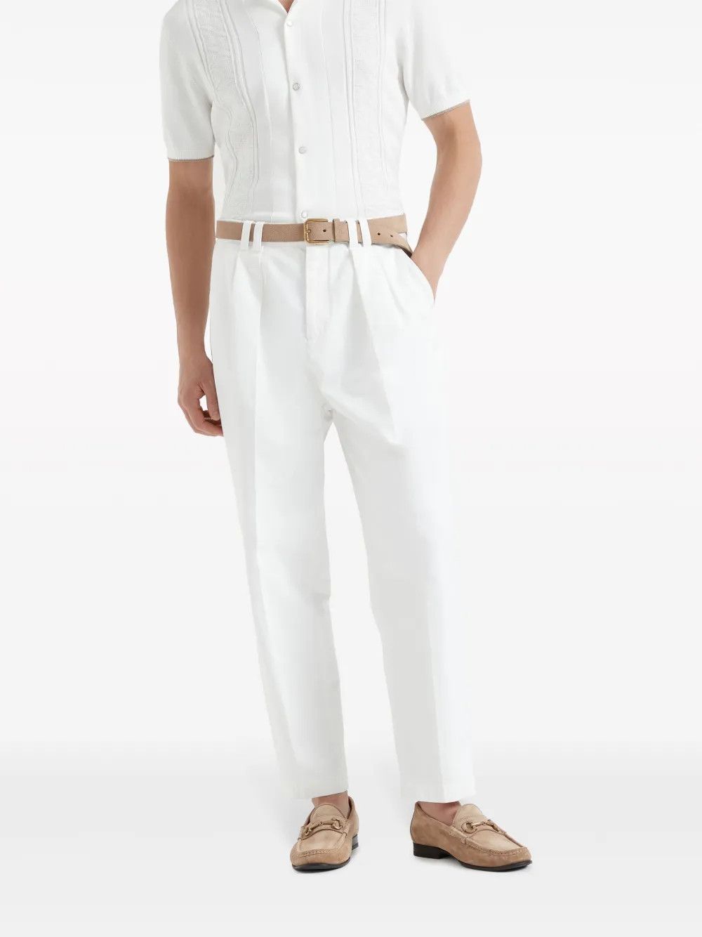 Brunello Cucinelli Dyed Pants in White Size US 30 / EU 46 - 1 Thumbnail