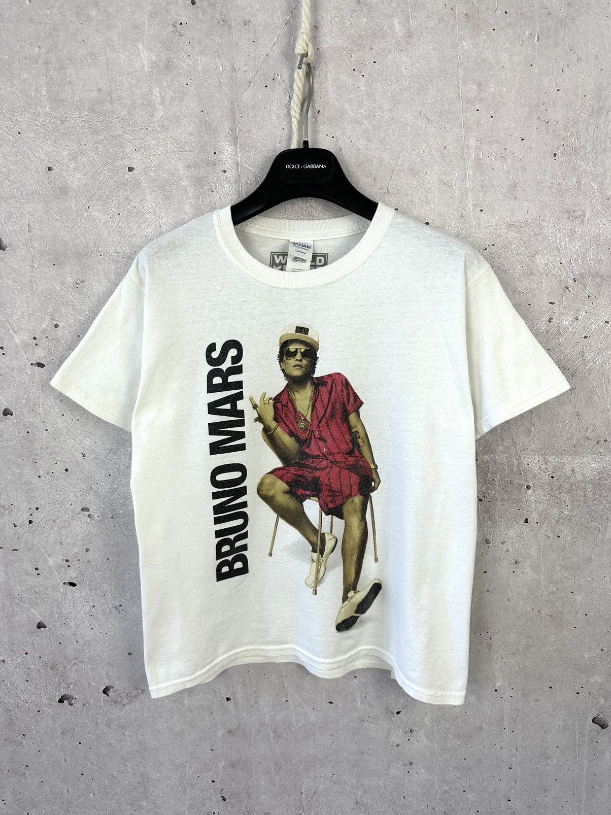 Band Tees Bruno Mars World Tour 24K Magic White T-shirt Size M / US 6-8 / IT 42-44 - 1 Thumbnail