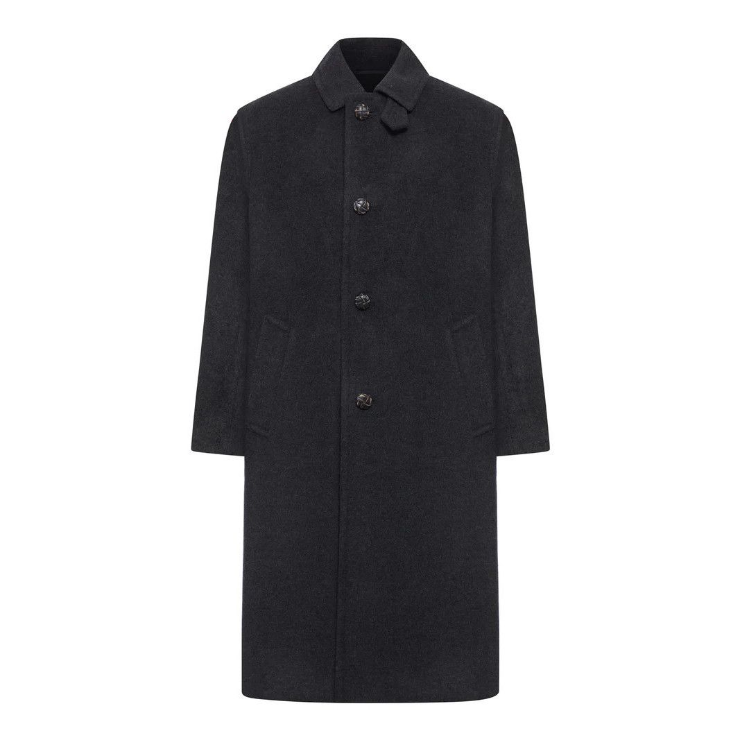 Prada PRADA Anthracite Cashmere Loden Coat New & Authentic (Men's Size US M / EU 48-50 / 2 - 1 Thumbnail