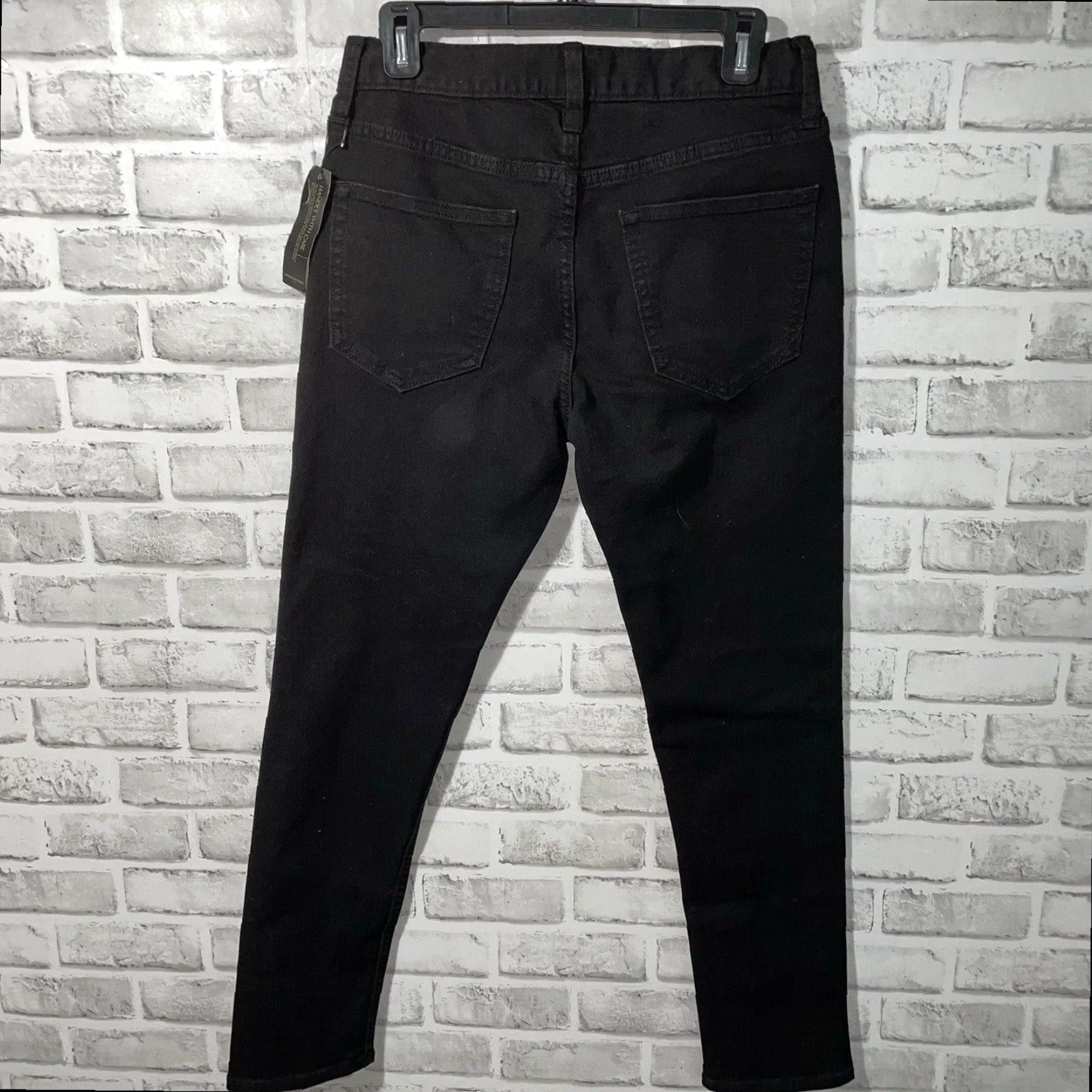 Banana Republic Banana Republic Skinny Jeans Womens Extra Large XL Black Cotton Blend Size 30" / US 8 / IT 44 - 4 Thumbnail