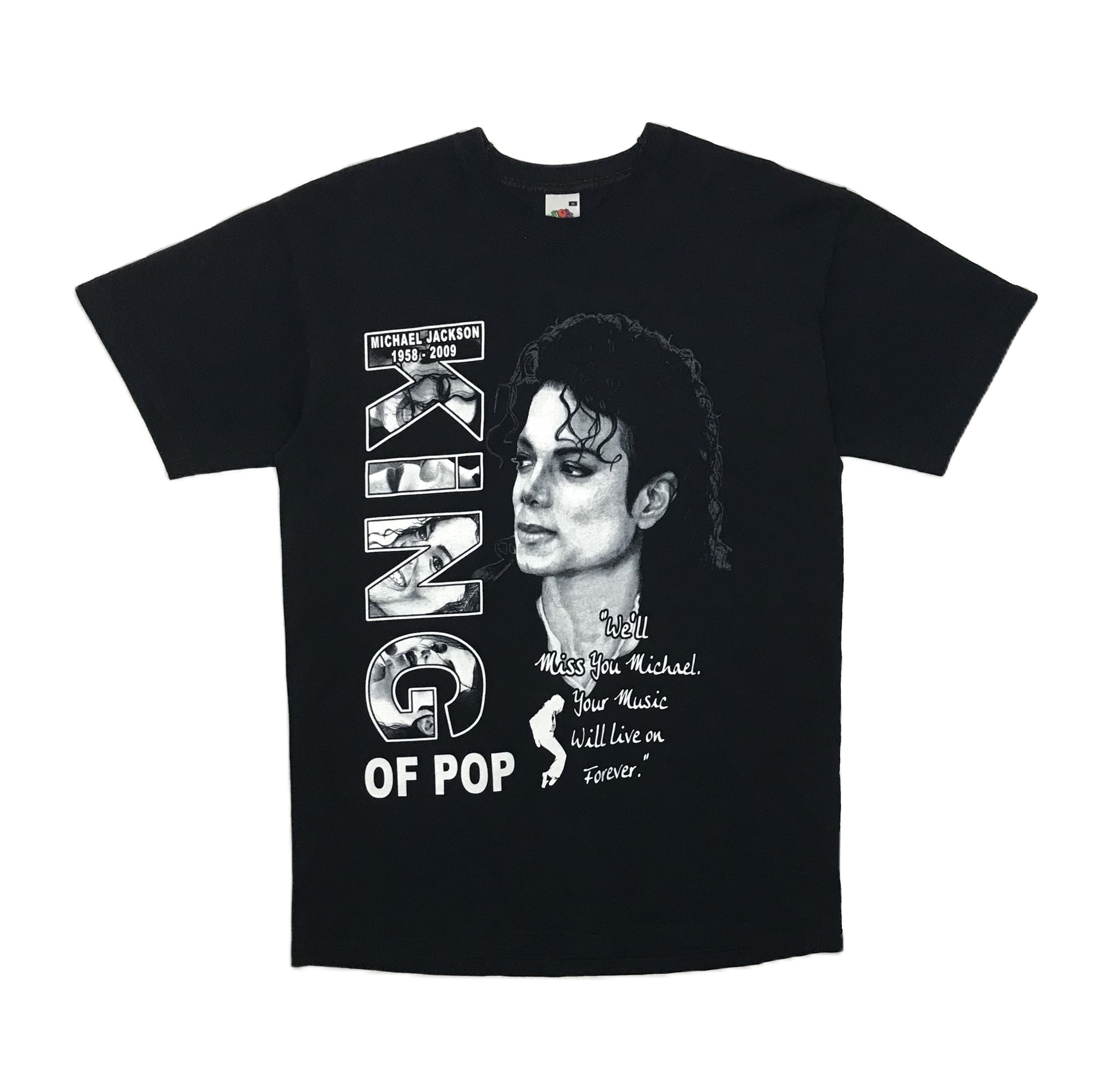 Michael Jackson Michael Jackson Mens T-Shirt King Of Pop 2010 Size M Black Size US M / EU 48-50 / 2 - 1 Thumbnail
