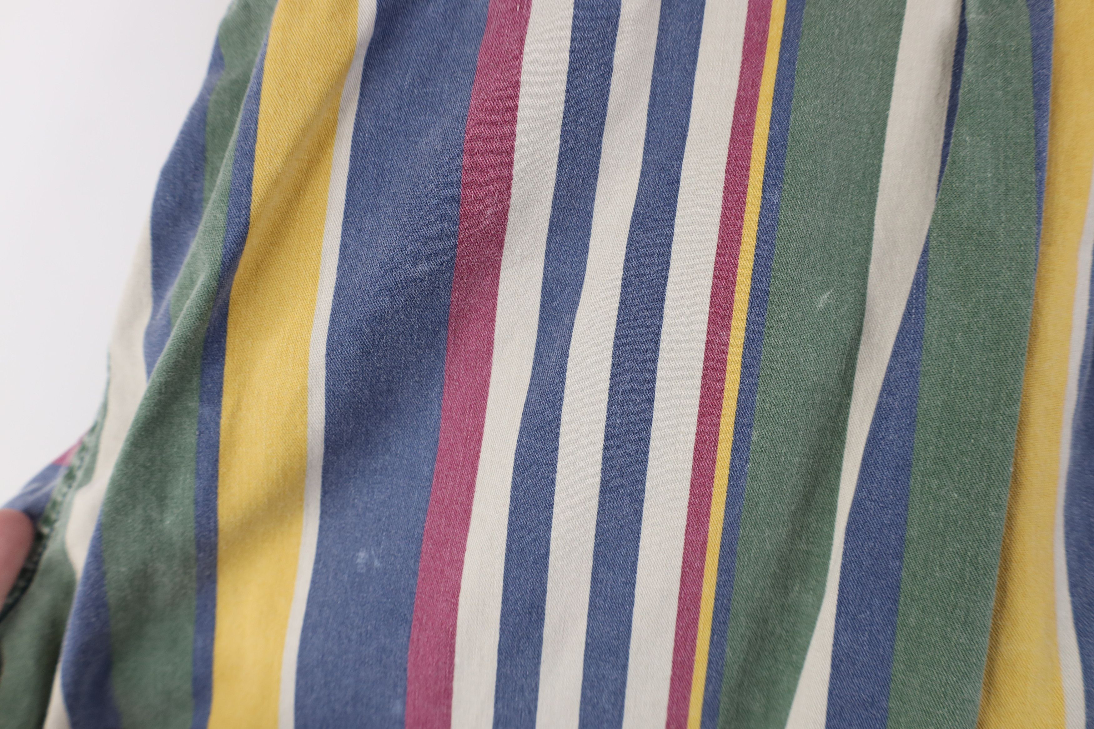 Vintage Vintage 90s Streetwear Rainbow Striped Button Down Shirt Size US M / EU 48-50 / 2 - 10 Thumbnail