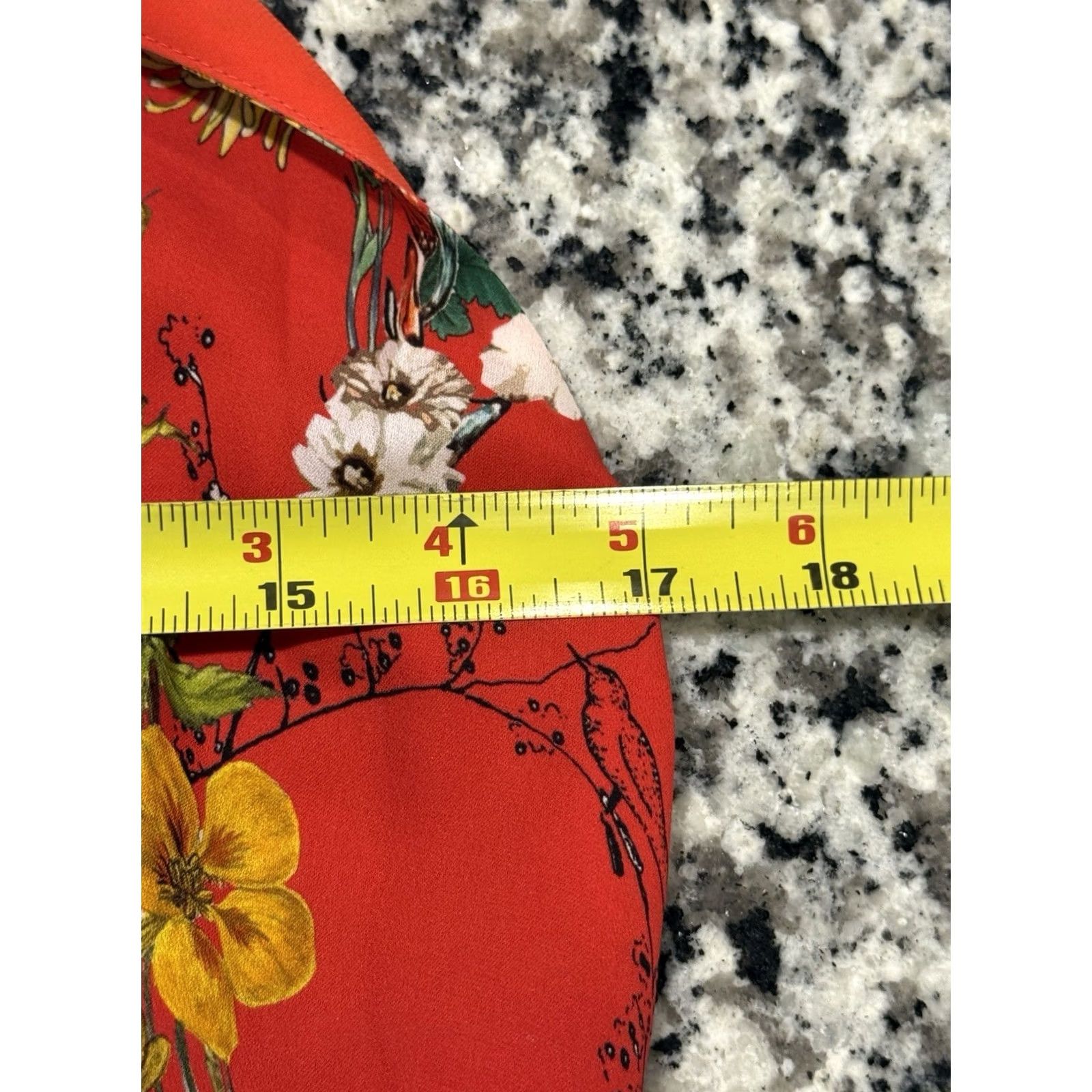 Parker Parker Larissa Red Mini Dress S 100% Silk Sangria Floral Feminine Travel Women Size S / US 4 / IT 40 - 4 Thumbnail