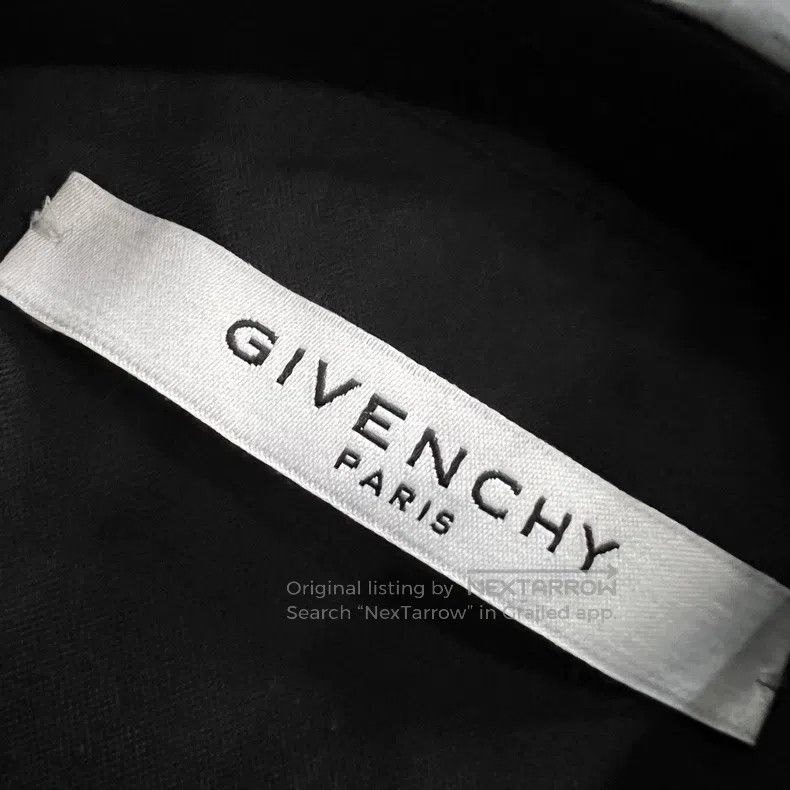 Givenchy Givenchy Size39 Black Embroidered Small Logo Shirt Size US M / EU 48-50 / 2 - 3 Thumbnail