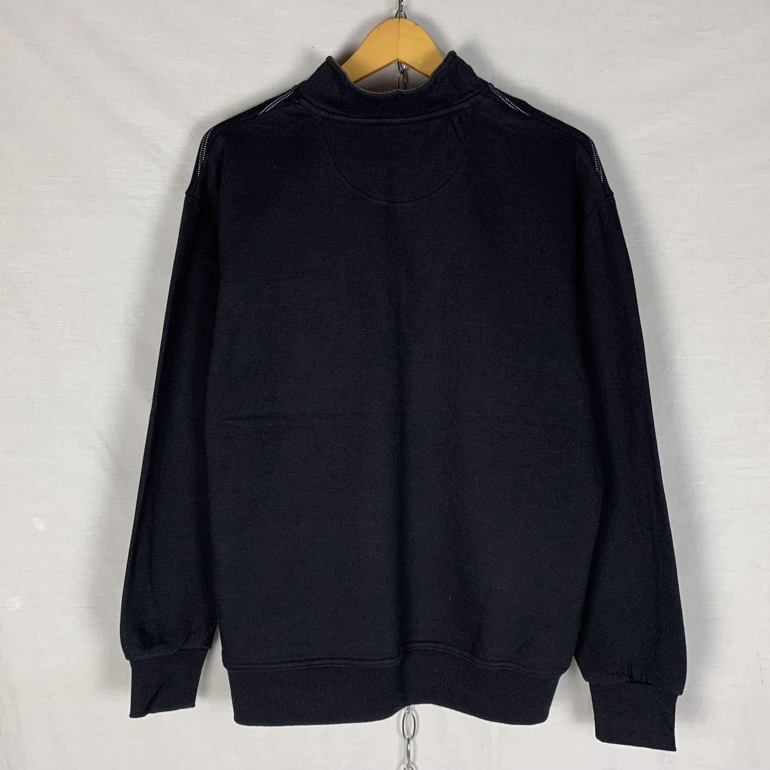 Vintage Claudio Valentino Halfzip Striped Sweatshirt Crewneck Size US L / EU 52-54 / 3 - 3 Thumbnail