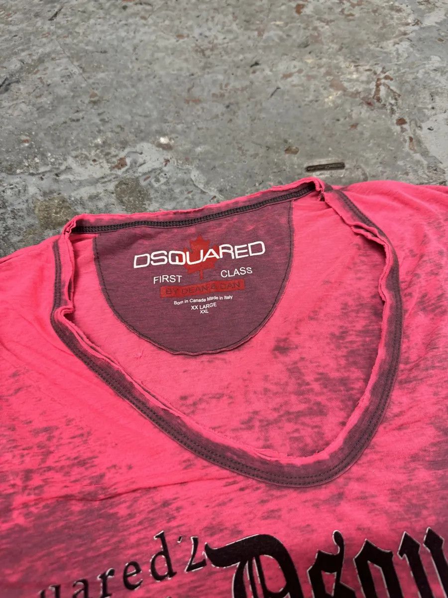 Dsquared2 Dsquared2 Pink Electric USA Flag T-Shirt Size US L / EU 52-54 / 3 - 8 Thumbnail