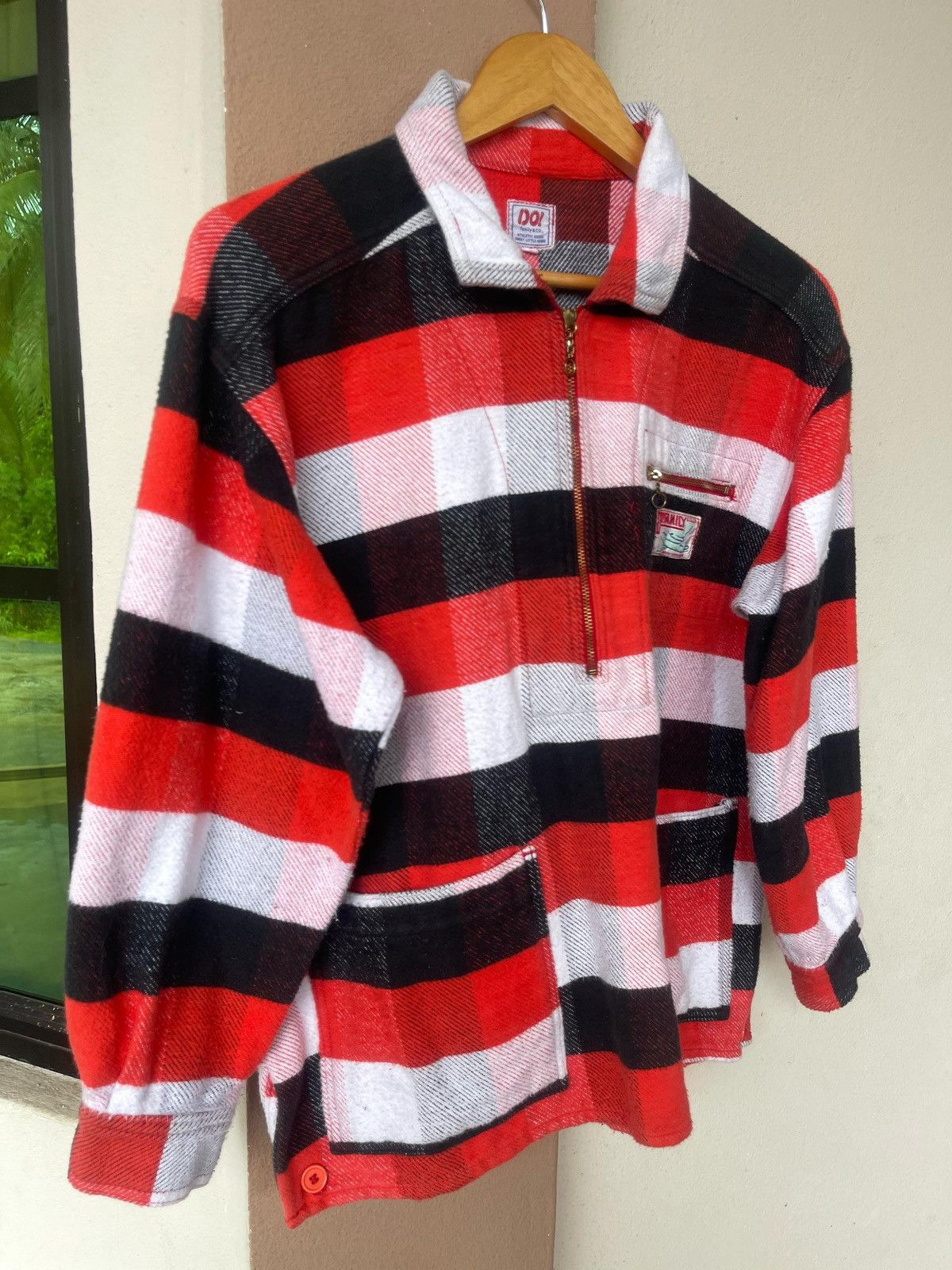 Designer × Japanese Brand Do! Family & Co Stripes Half Zipper Jacket Size US L / EU 52-54 / 3 - 12 Thumbnail