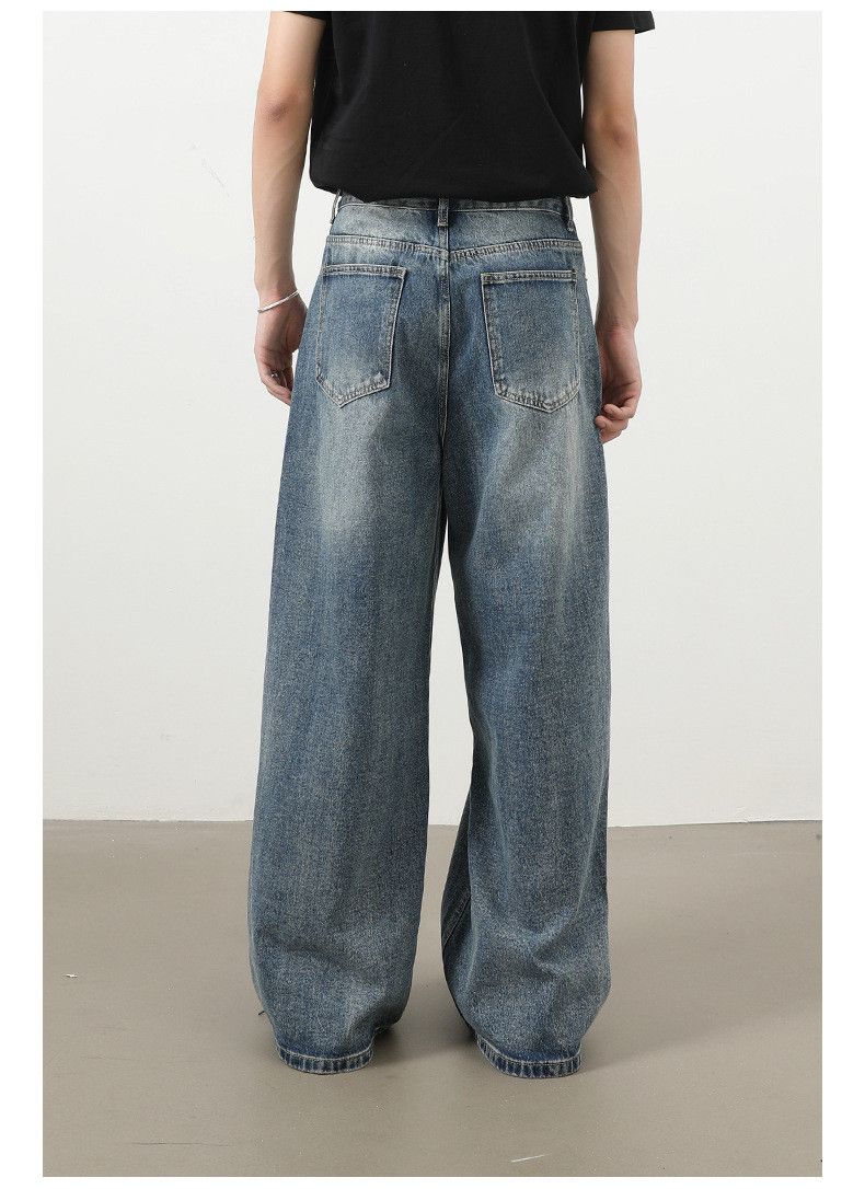 Japanese Brand Japanese retro style versatile men's wide-leg jeans Size US 32 / EU 48 - 5 Thumbnail