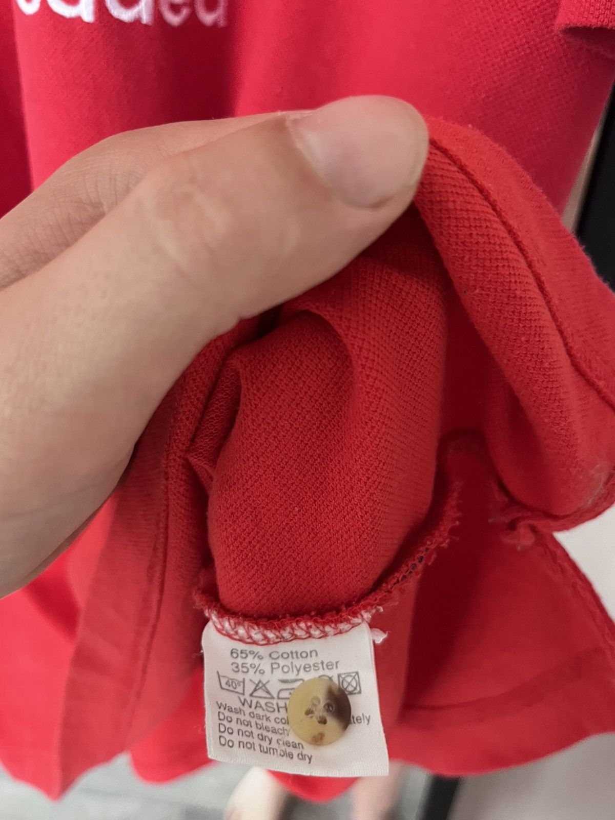 Dickies Vintage Dickies Ferrari Shell Red Polo Button Up Racing Size US XL / EU 56 / 4 - 7 Thumbnail