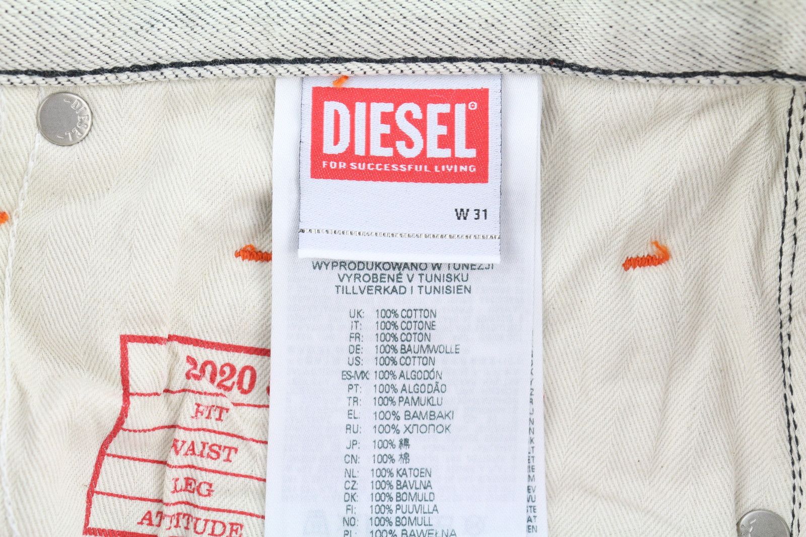 Diesel 2020 D-VIKER-SP4 W31/L32 Black Regular Straight 85419 Size US 31 - 8 Thumbnail