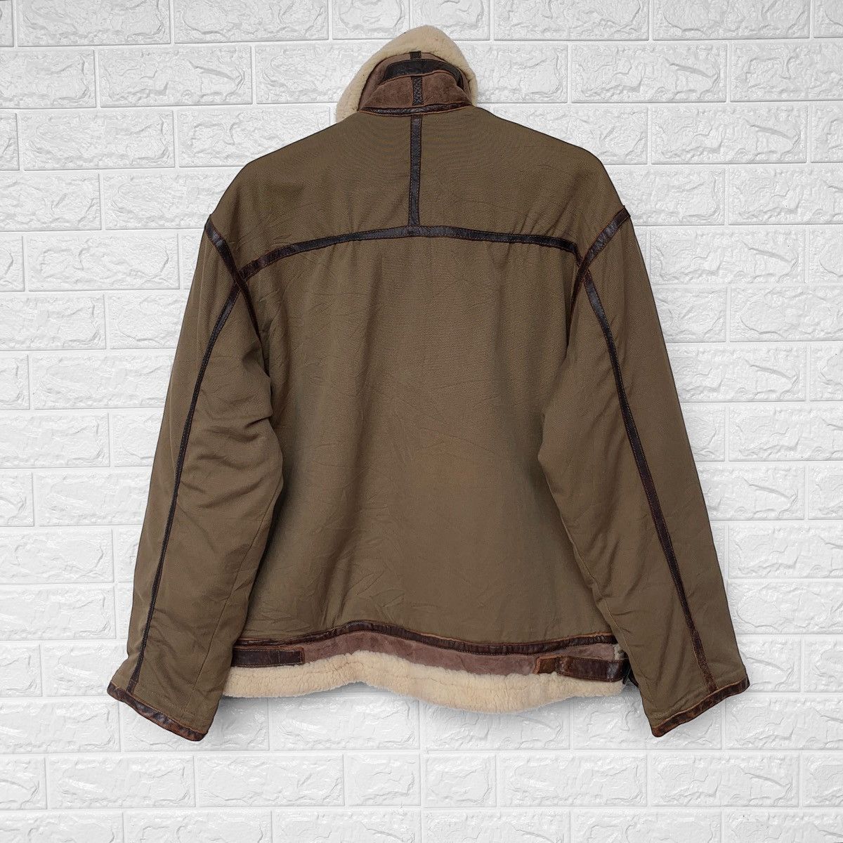 Avirex Vintage Avirex B 3 Sherpa X Canvas Sheepskin Flight Jacket Size US L / EU 52-54 / 3 - 6 Thumbnail