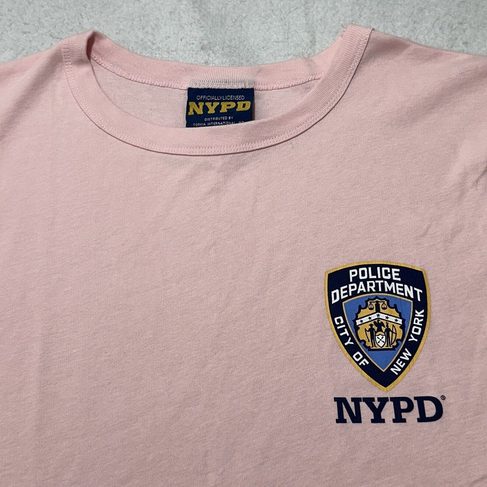Other NYPD Large Logo T Shirt Pink Officially Licensed NYC Tee Size L / US 10 / IT 46 - 2 Thumbnail