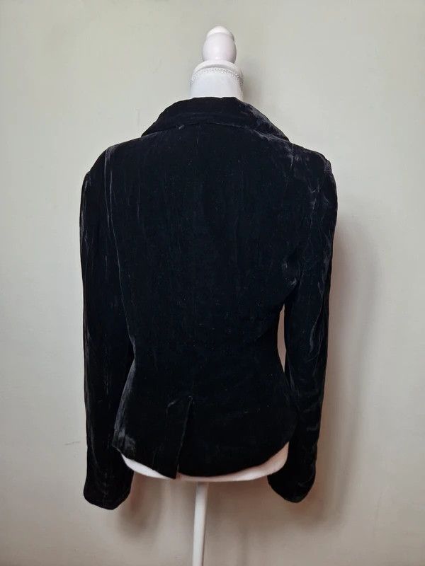 If Six Was Nine Vintage velvet velour blazer goth Japan emo grunge Size M / US 6-8 / IT 42-44 - 4 Thumbnail