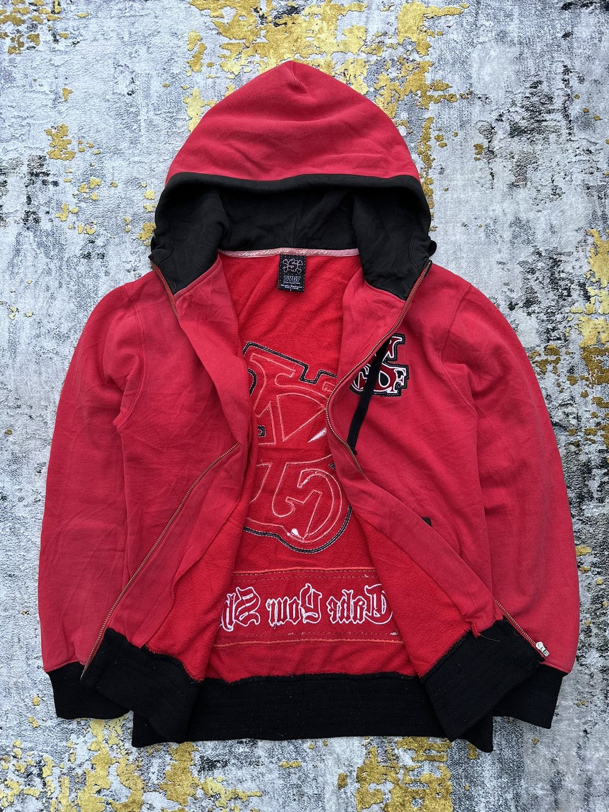 Beauty Beast DISTRESSED STREET YOUNG ZIP HOODIE IF SIX WAS NINE LGB STYLE Size US L / EU 52-54 / 3 - 7 Thumbnail