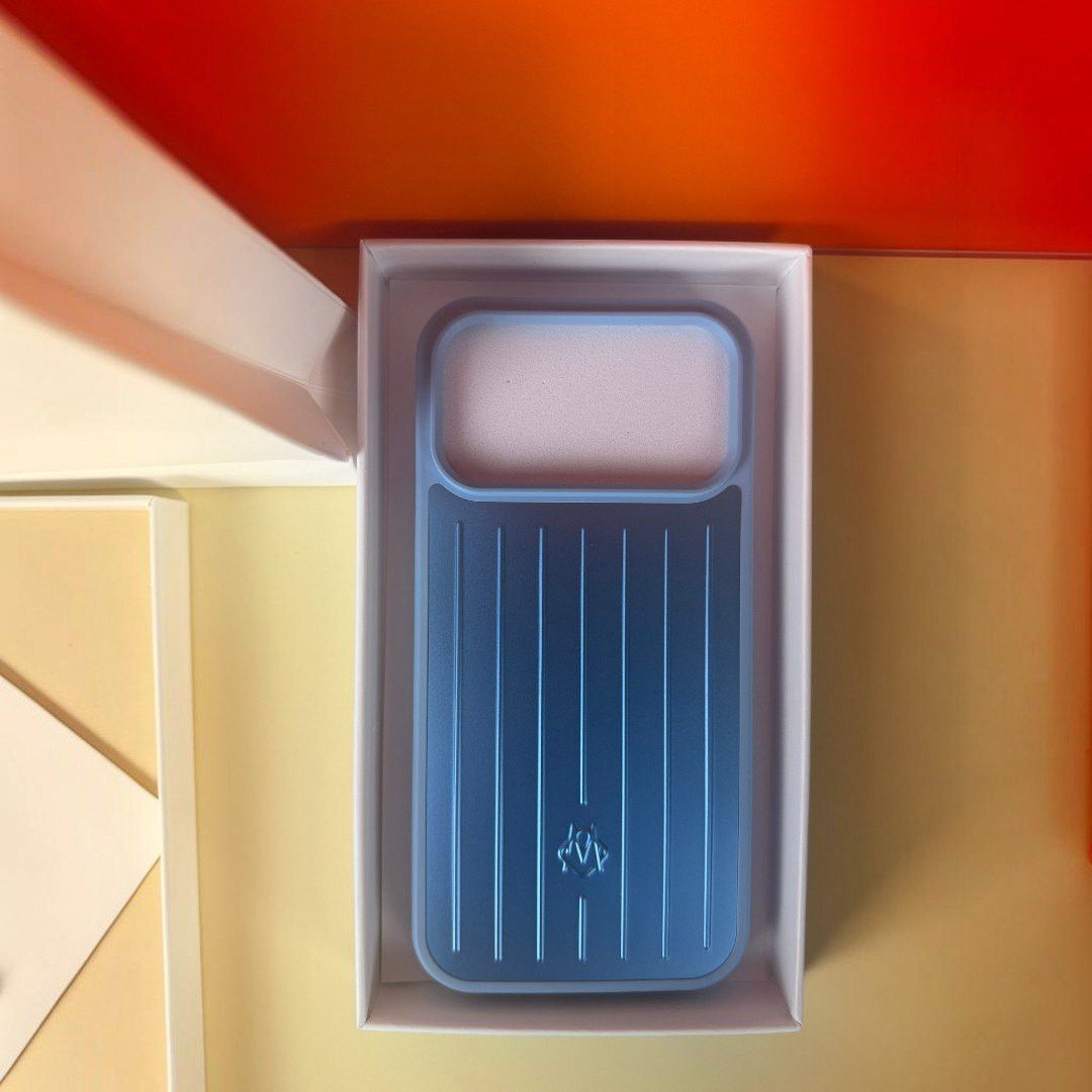 Rimowa Aluminum Iphone 17 Pro Case Luggage Style Blue, Men's — image 2 of 6