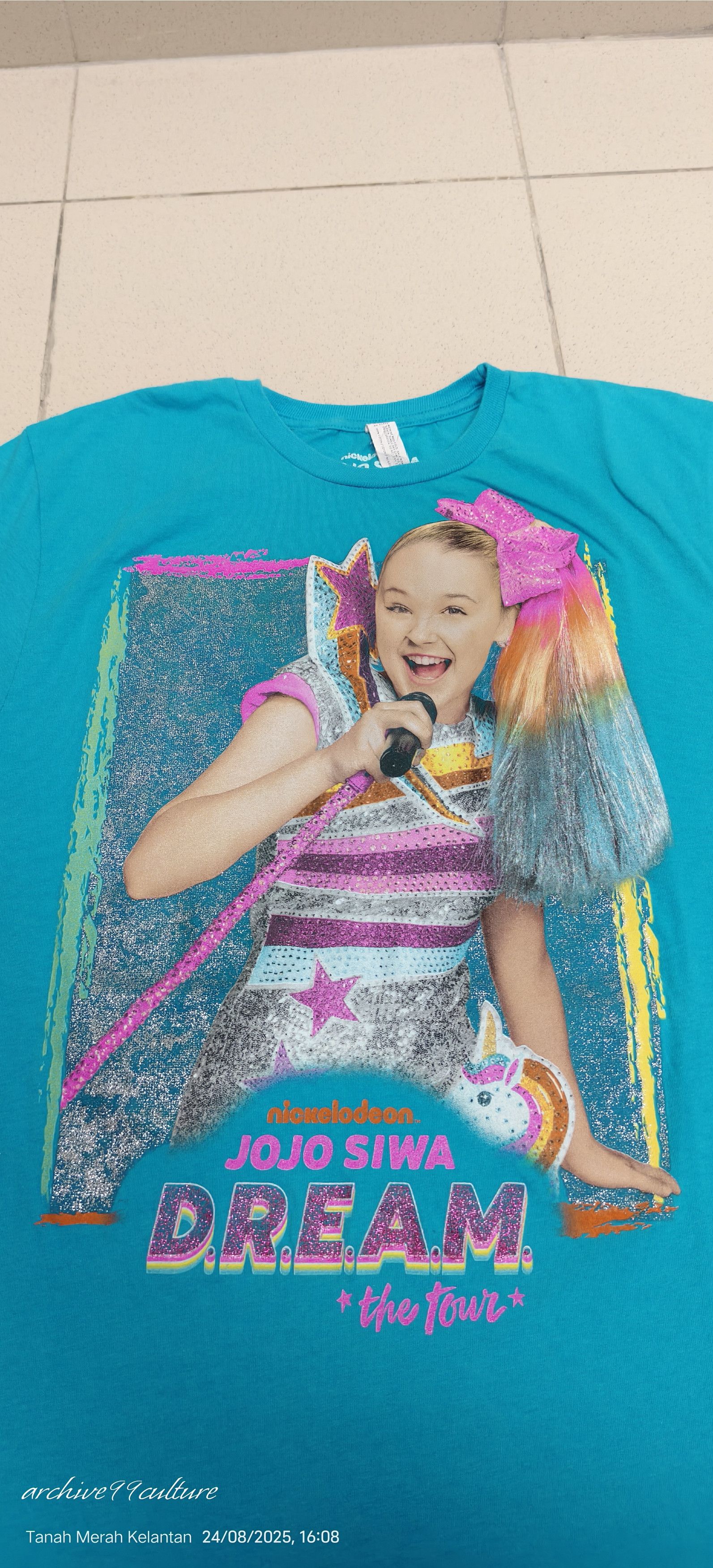 Nickelodeon 2019 Nickelodeon JOJO SINWA DREAM TOUR TEE Size US M / EU 48-50 / 2 - 6 Thumbnail