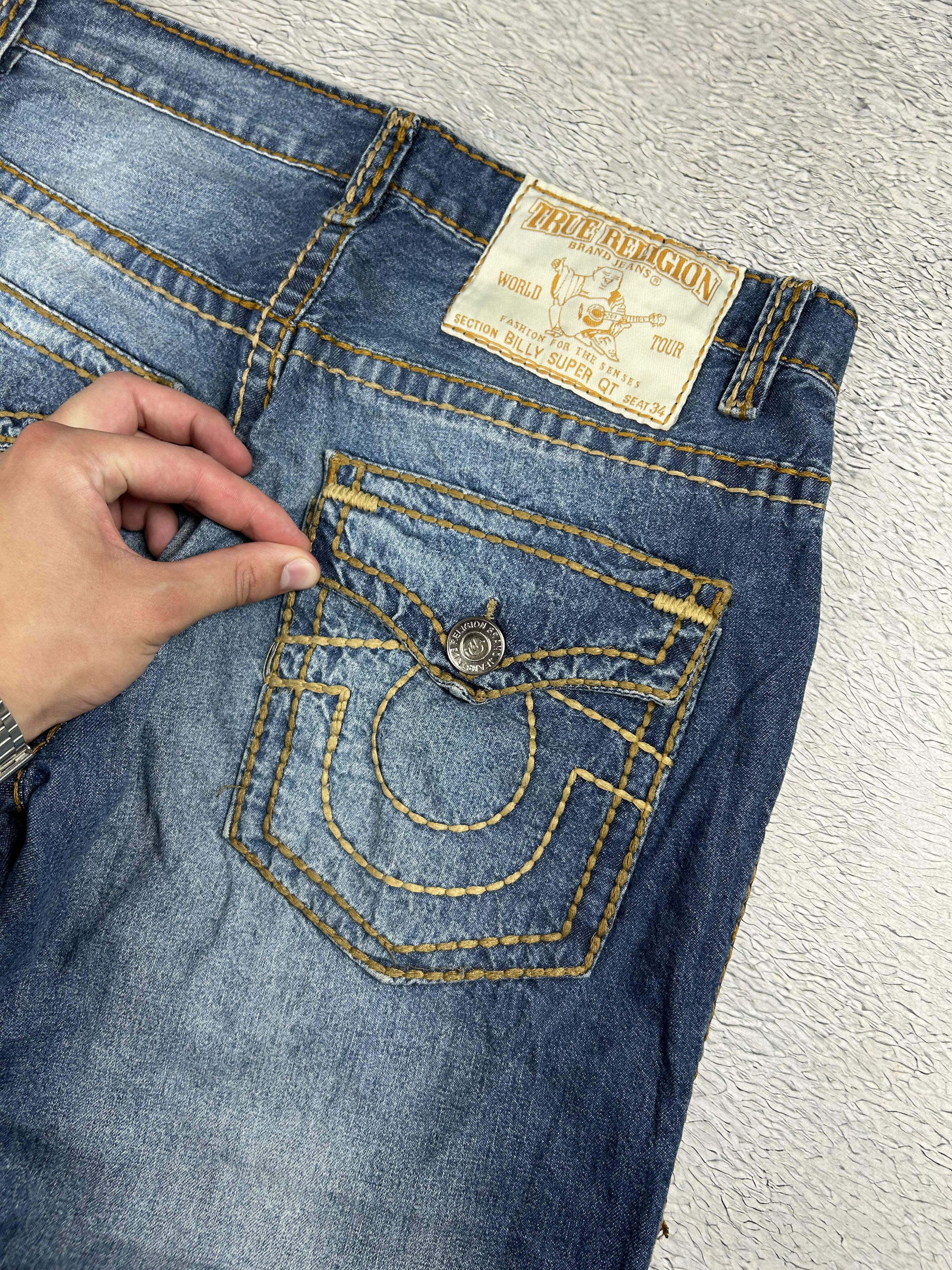 JNCO × True Religion × Vintage True Religion jeans Baggy Drill Streetwear Rare Oldmoney Size US 33 - 4 Thumbnail