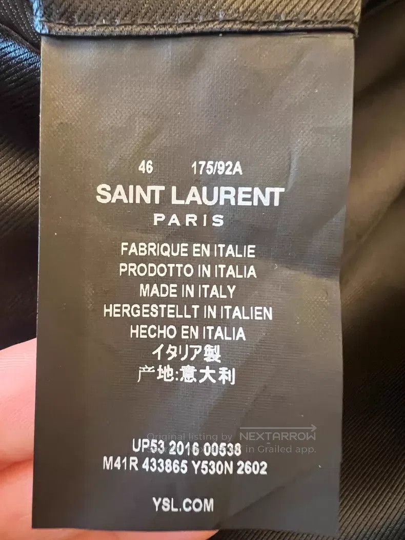 Saint Laurent Paris Saint Laurent Paris Khaki Color Velvet Wool Cashmere Coat Size US M / EU 48-50 / 2 - 7 Thumbnail