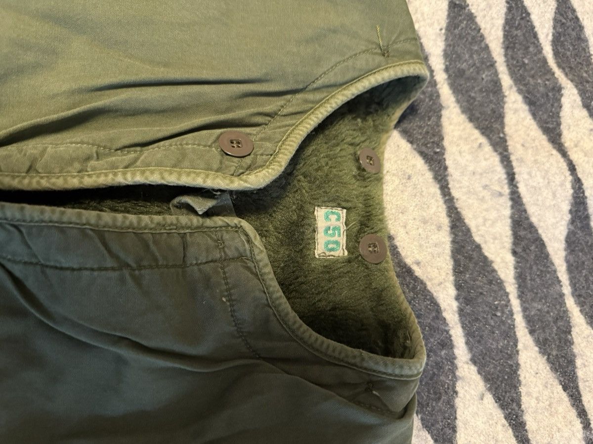 Vintage Swedish fleece lined green parka liner 80s Size US XL / EU 56 / 4 - 3 Thumbnail
