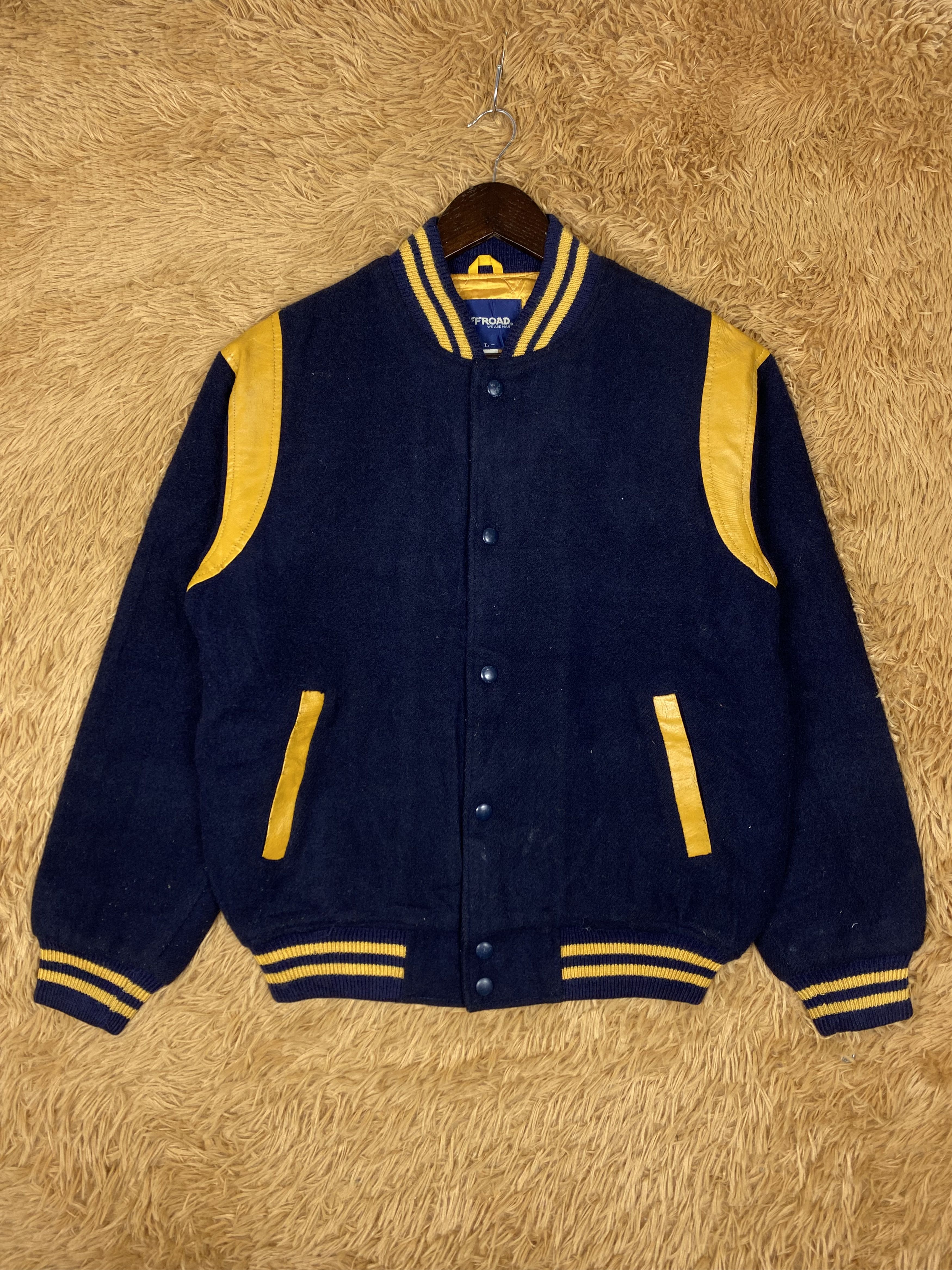 MLB Vintage Off Road Varsity Jacket DJ0338 Size US L / EU 52-54 / 3 - 1 Thumbnail