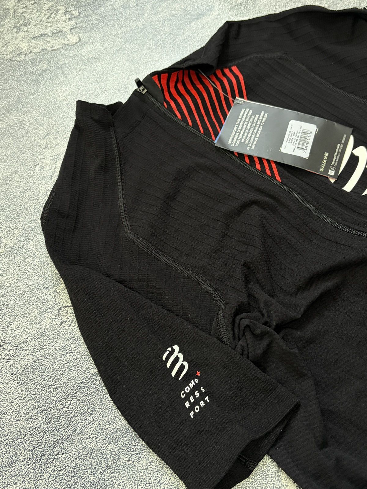 Vintage Compressport Triathlon Postural Aero SS Jersey L Black NWT Size US L / EU 52-54 / 3 - 4 Thumbnail