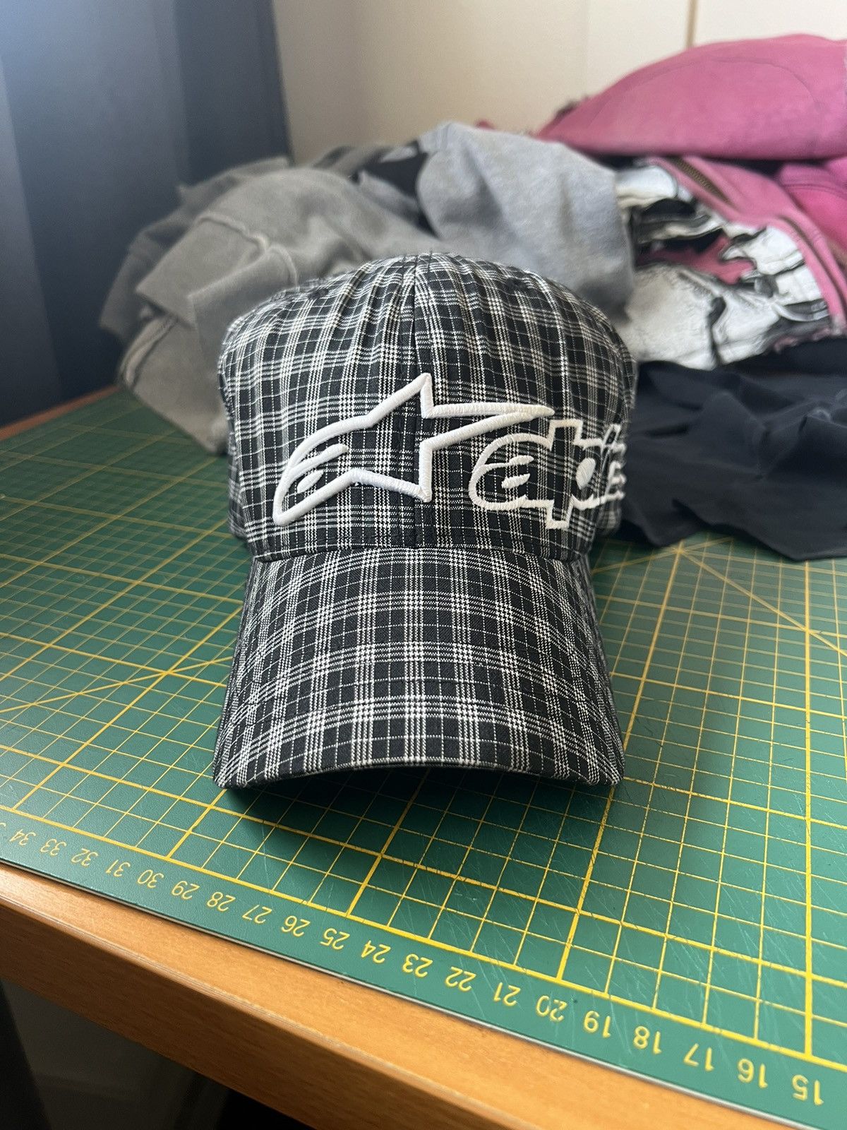 Alpinestars Rare vintage Alpinestars plaid hat Size ONE SIZE - 1 Thumbnail