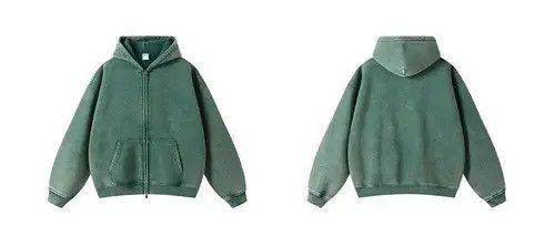 Japanese Brand Kizuki x Honda Green Batik Fleece Zippered Hoodie Size US XL / EU 56 / 4 - 8 Thumbnail