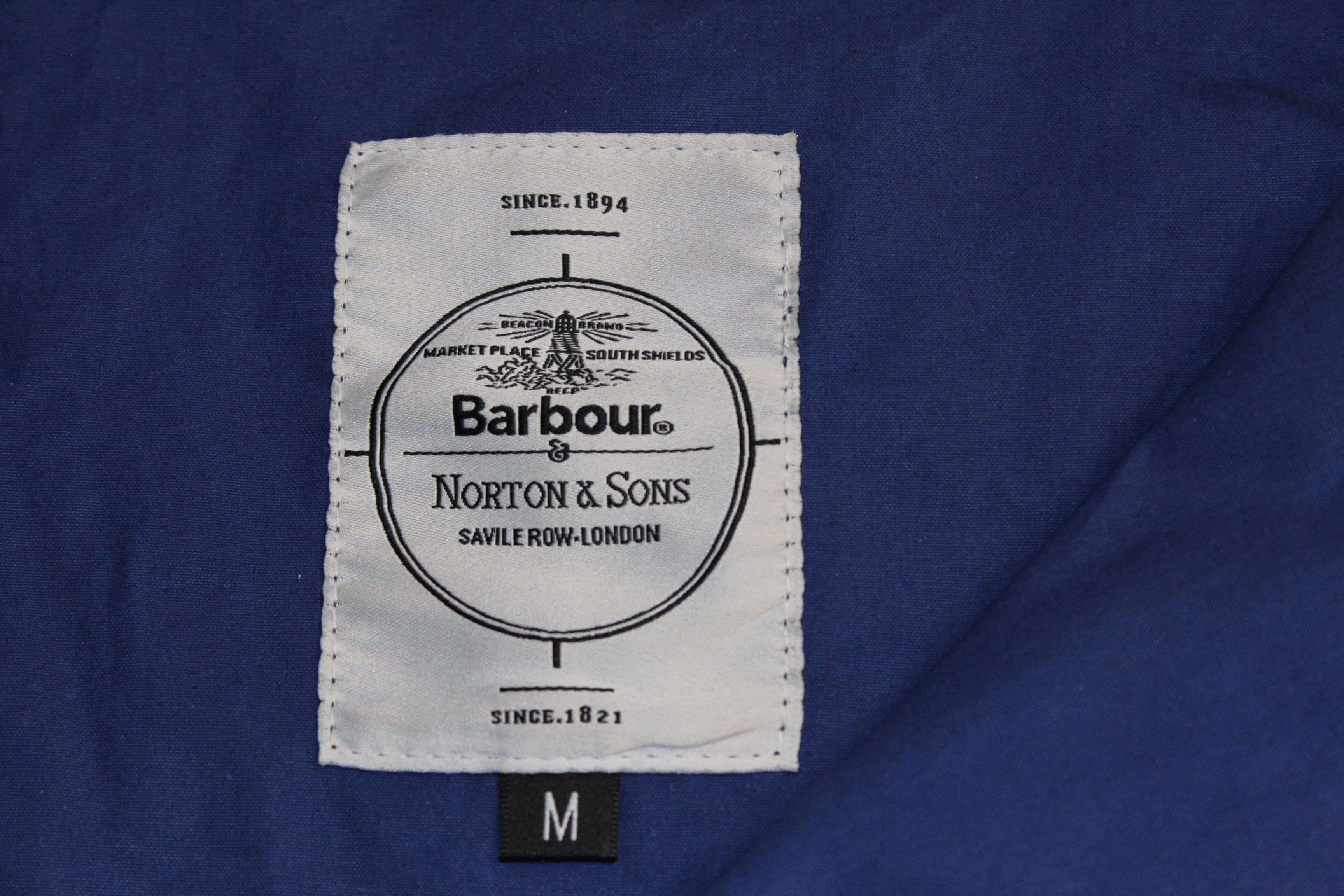 Barbour BARBOUR Norton&Sons Stanope Too Blue Trench Jacket Size US M / EU 48-50 / 2 - 7 Thumbnail