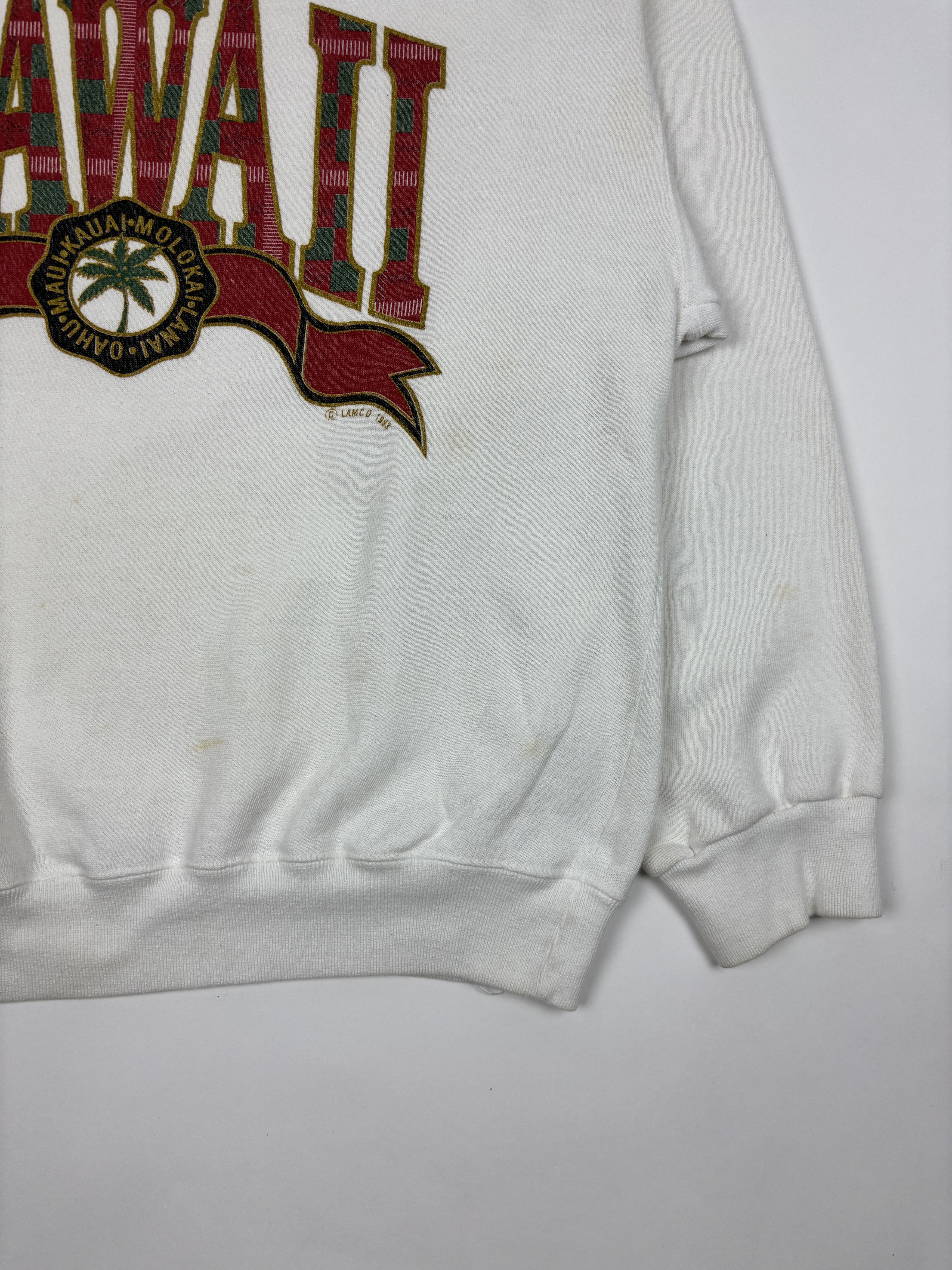 Vintage Vintage 1993 Hawaii Crewneck White & Red Size US XS / EU 42 / 0 - 3 Thumbnail