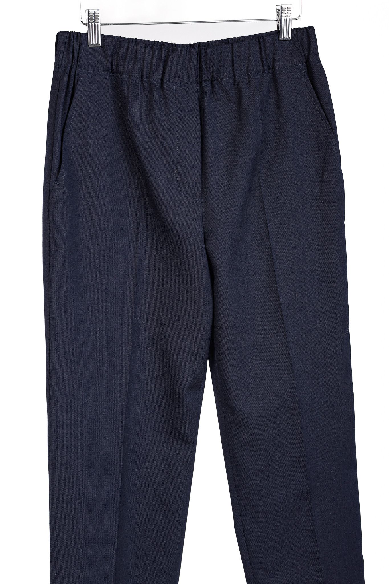 Weekend Max Mara Weekend Max Mara AW/19 Wool-Blend Twill Tapered Trousers Size 30" / US 8 / IT 44 - 3 Thumbnail
