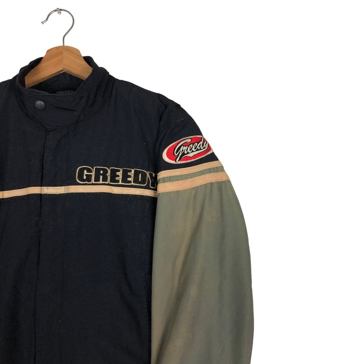 Japanese Brand 🔥VINTAGE MOTOR RACING JACKET GREEDY BIG LOGO Size US S / EU 44-46 / 1 - 4 Thumbnail