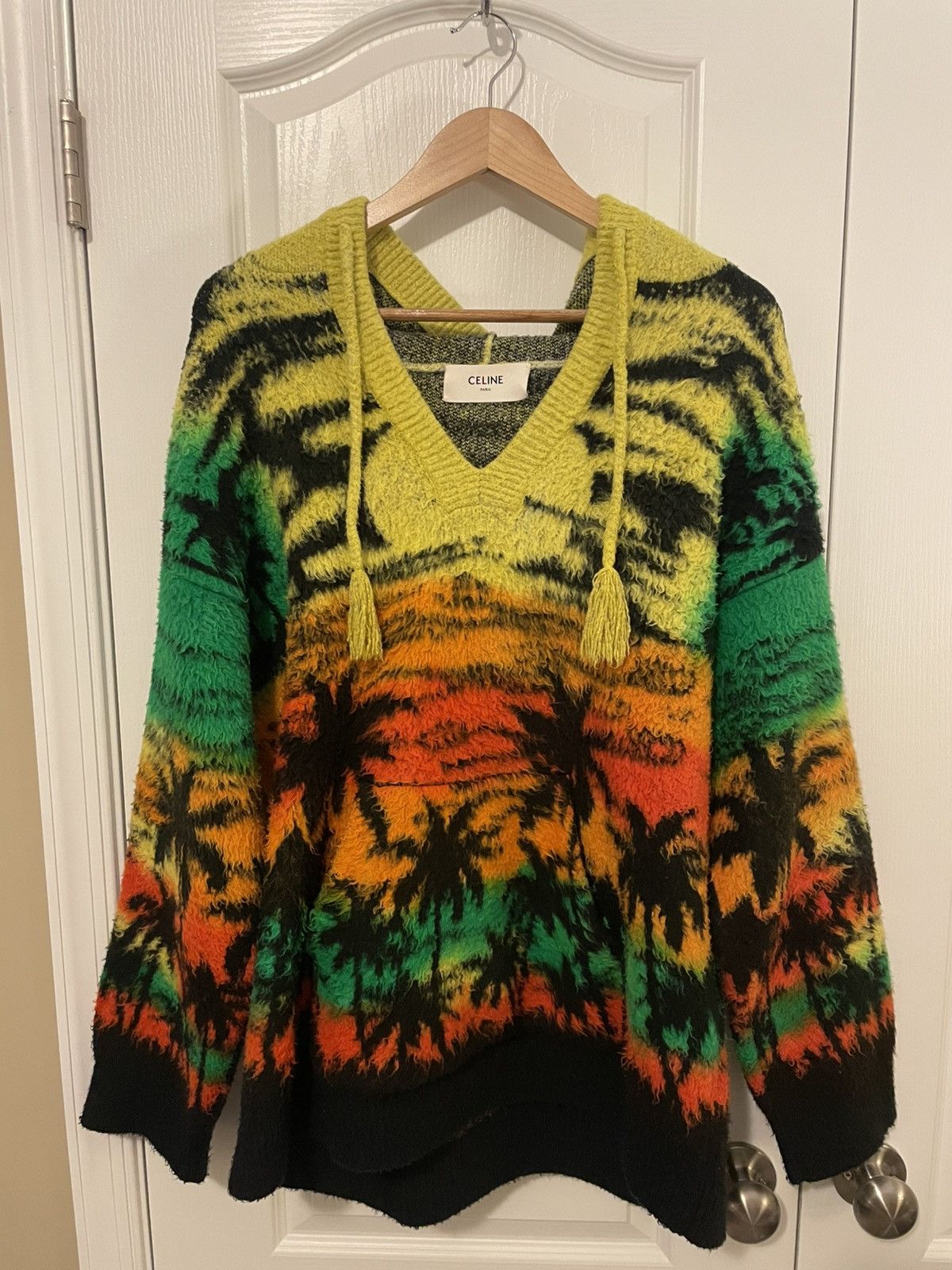 Celine Sunset Brushed Knit Hoodie Size US XS / EU 42 / 0 - 10 Thumbnail
