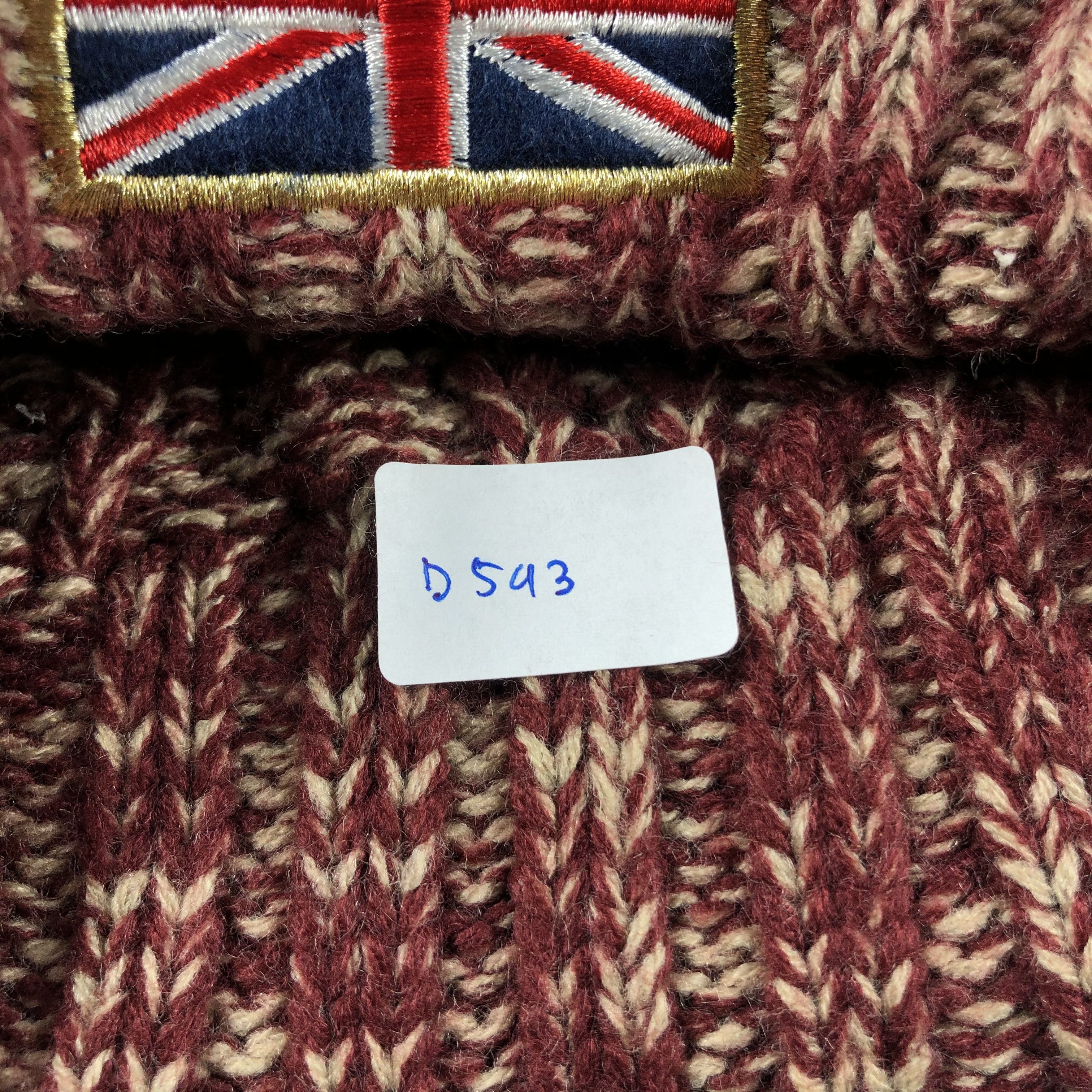 Other × Vintage British Flag Beanie Snow Hat Snow Cap -D593 Size ONE SIZE - 7 Thumbnail