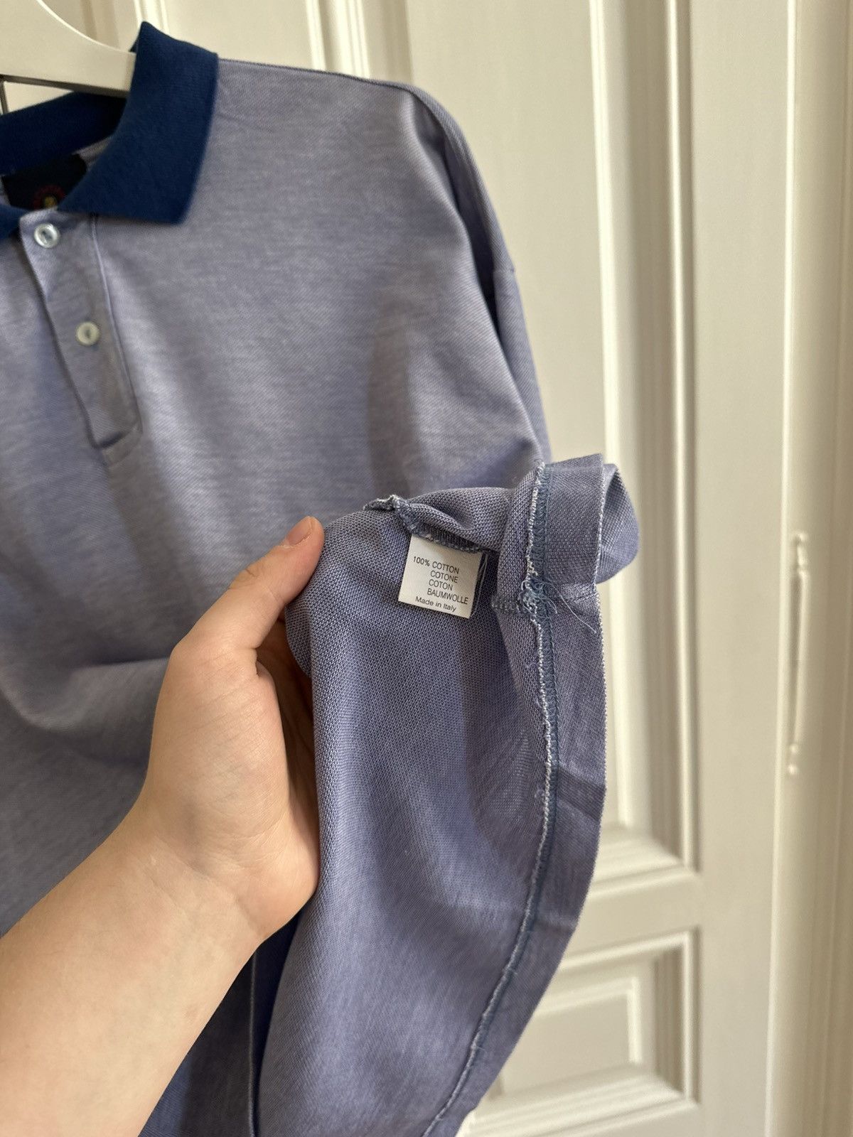 Ermenegildo Zegna Ermenegildo Zegna Yacting Vintage Luxuru Cropped 90s Polos Size US L / EU 52-54 / 3 - 5 Thumbnail