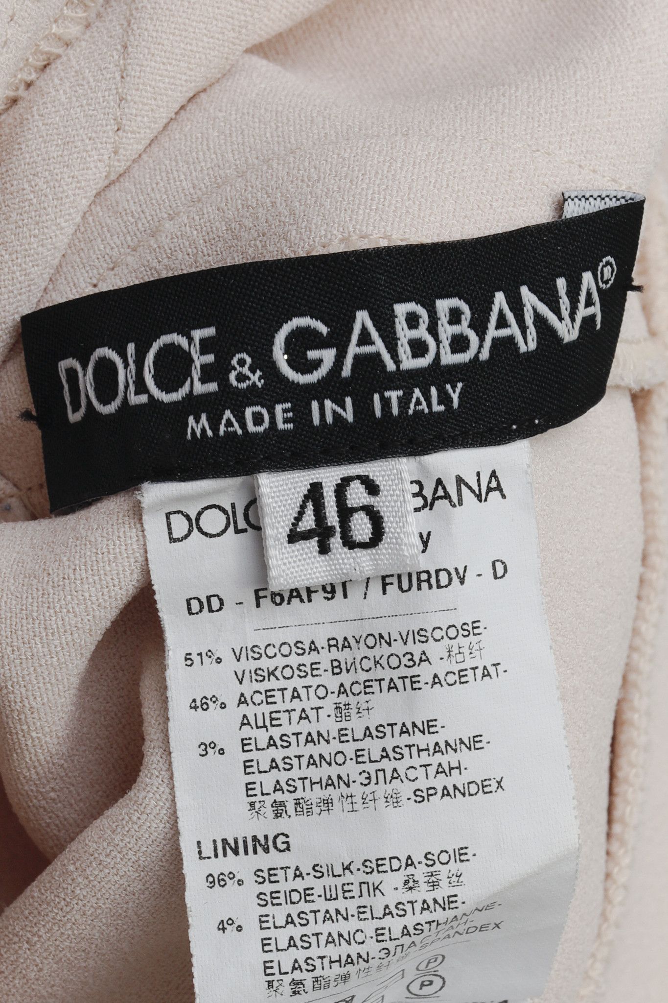 Dolce & Gabbana Dolce & Gabbana Pink Crepe Crystal-Button-Back Midi Dress Size M / US 6-8 / IT 42-44 - 4 Thumbnail